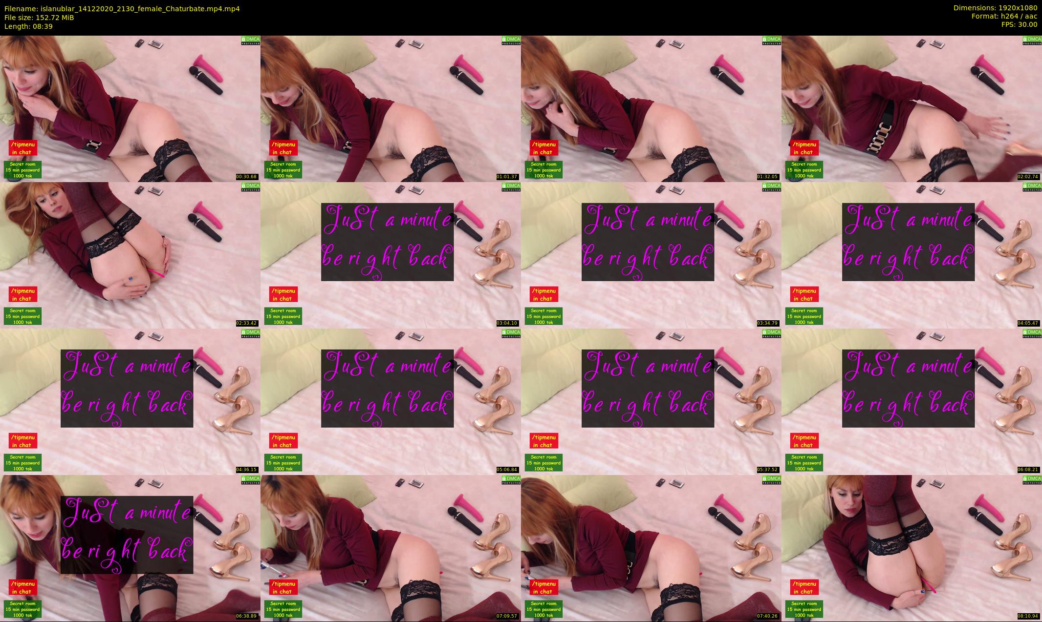 islanublar — 9 minute Chaturbate female cam show recording, 1080p, Dec 14, 2020