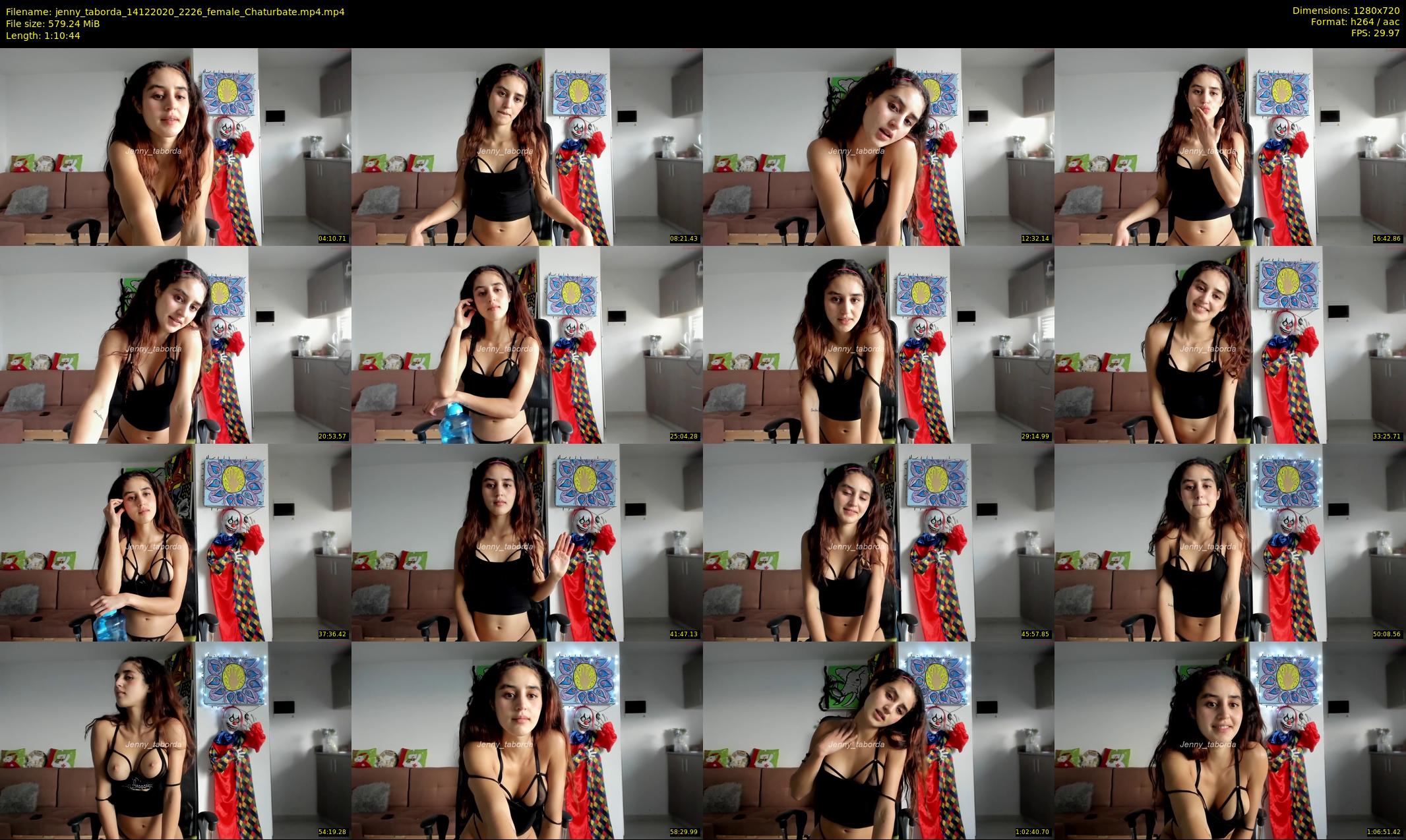 jenny_taborda — 71 minute Chaturbate female cam show recording, 720p, Dec 14, 2020