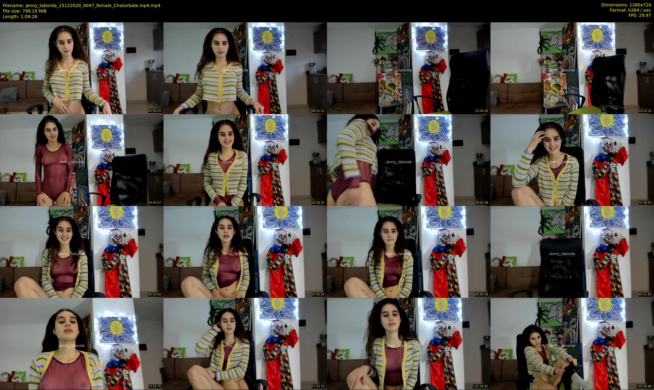 jenny_taborda — 70 minute Chaturbate female cam show recording, 720p, Dec 15, 2020