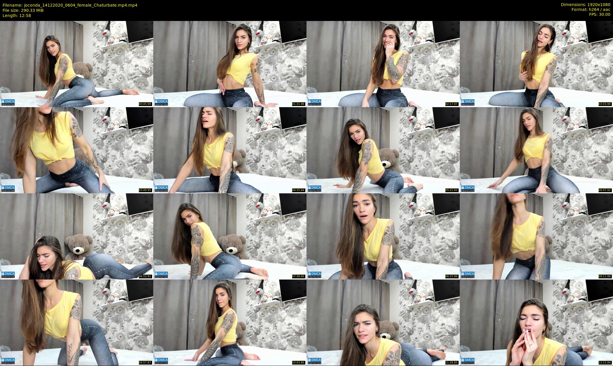 joconda — 13 minute Chaturbate female cam show recording, 1080p, Dec 14, 2020