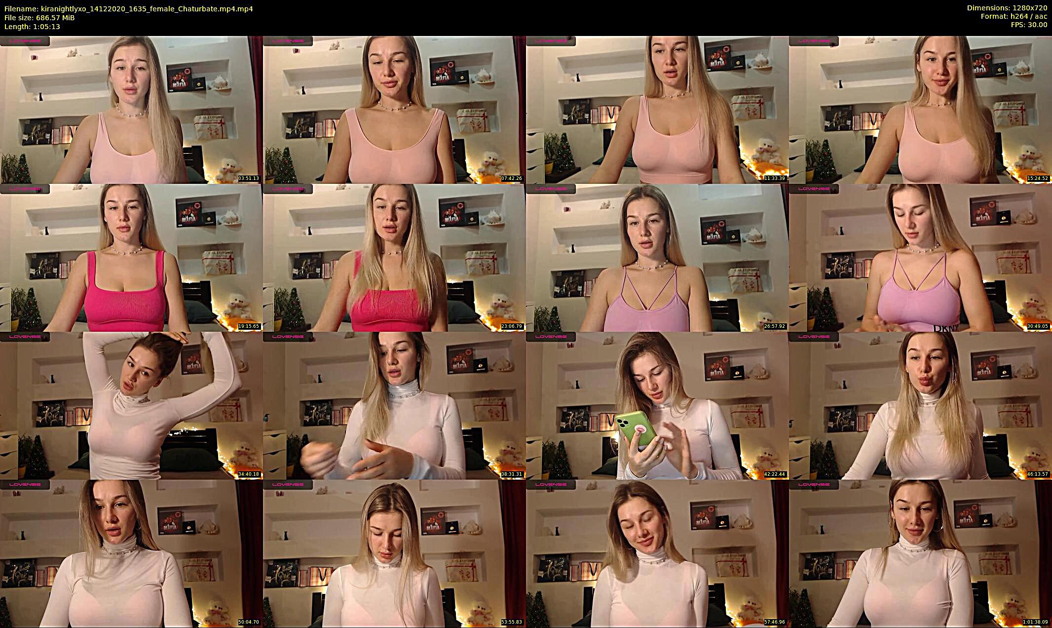 kiranightlyxo — 66 minute Chaturbate female cam show recording, 720p, Dec 14, 2020
