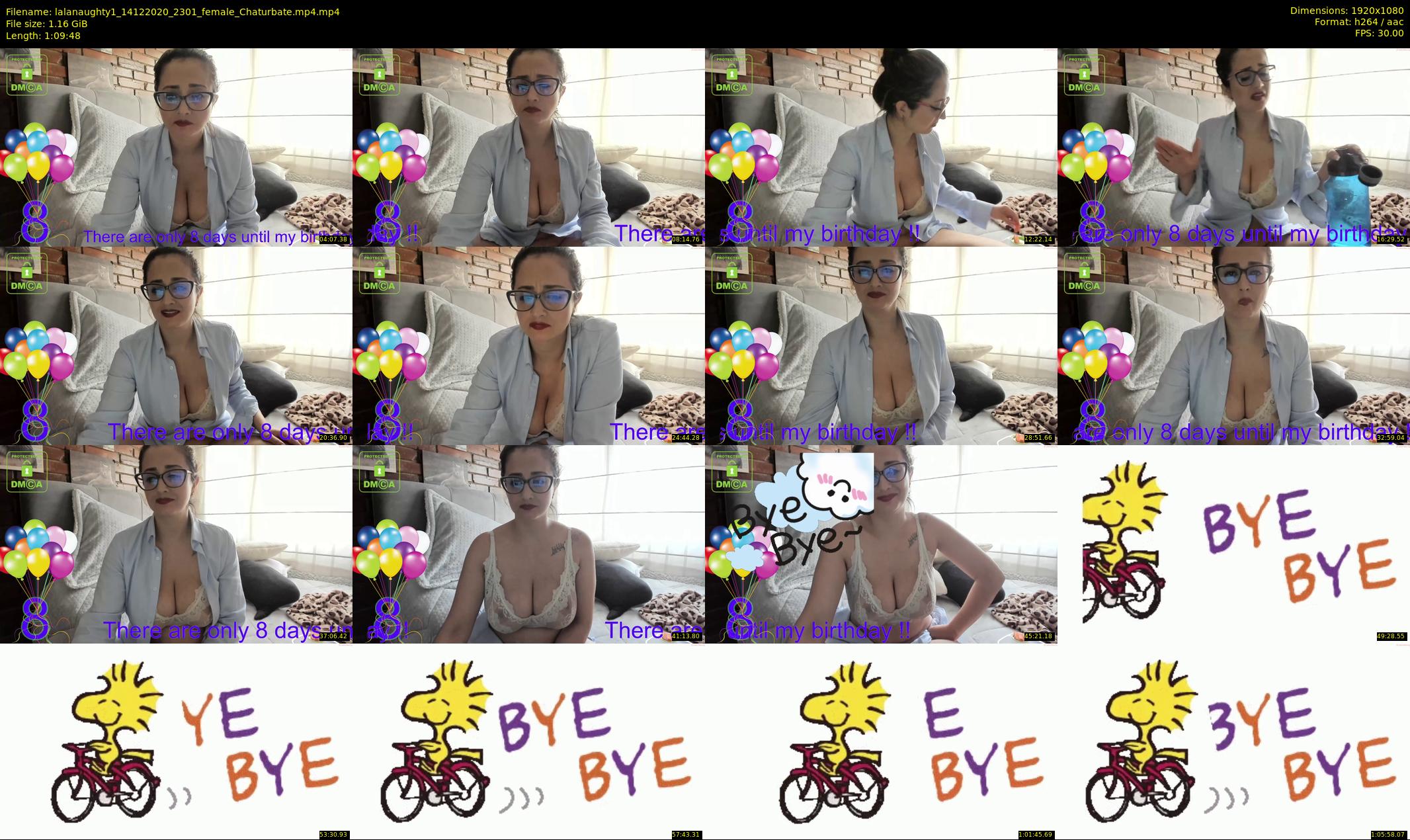 lalanaughty1 — 70 minute Chaturbate female cam show recording, 1080p, Dec 14, 2020