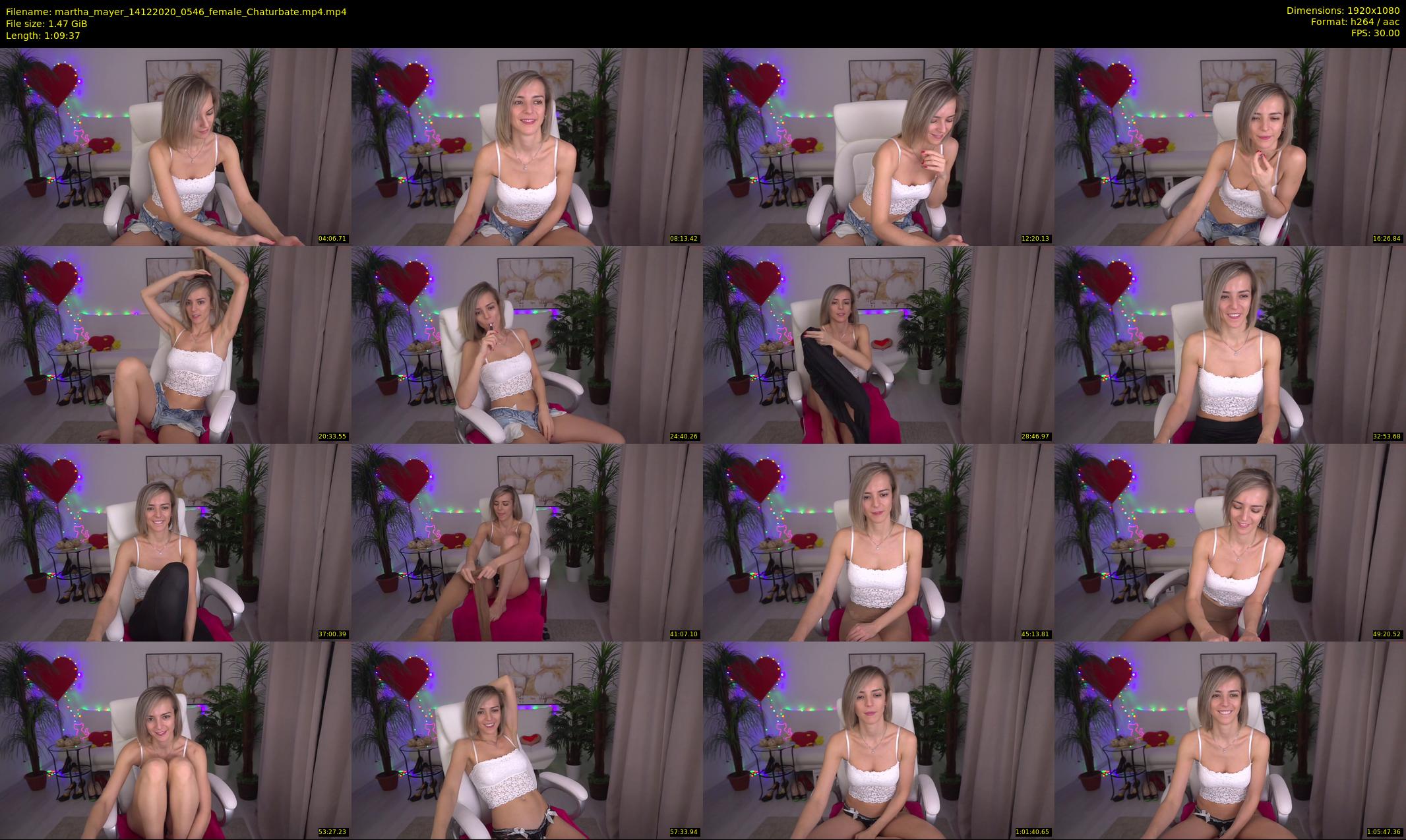 martha_mayer — 70 minute Chaturbate female cam show recording, 1080p, Dec 14, 2020