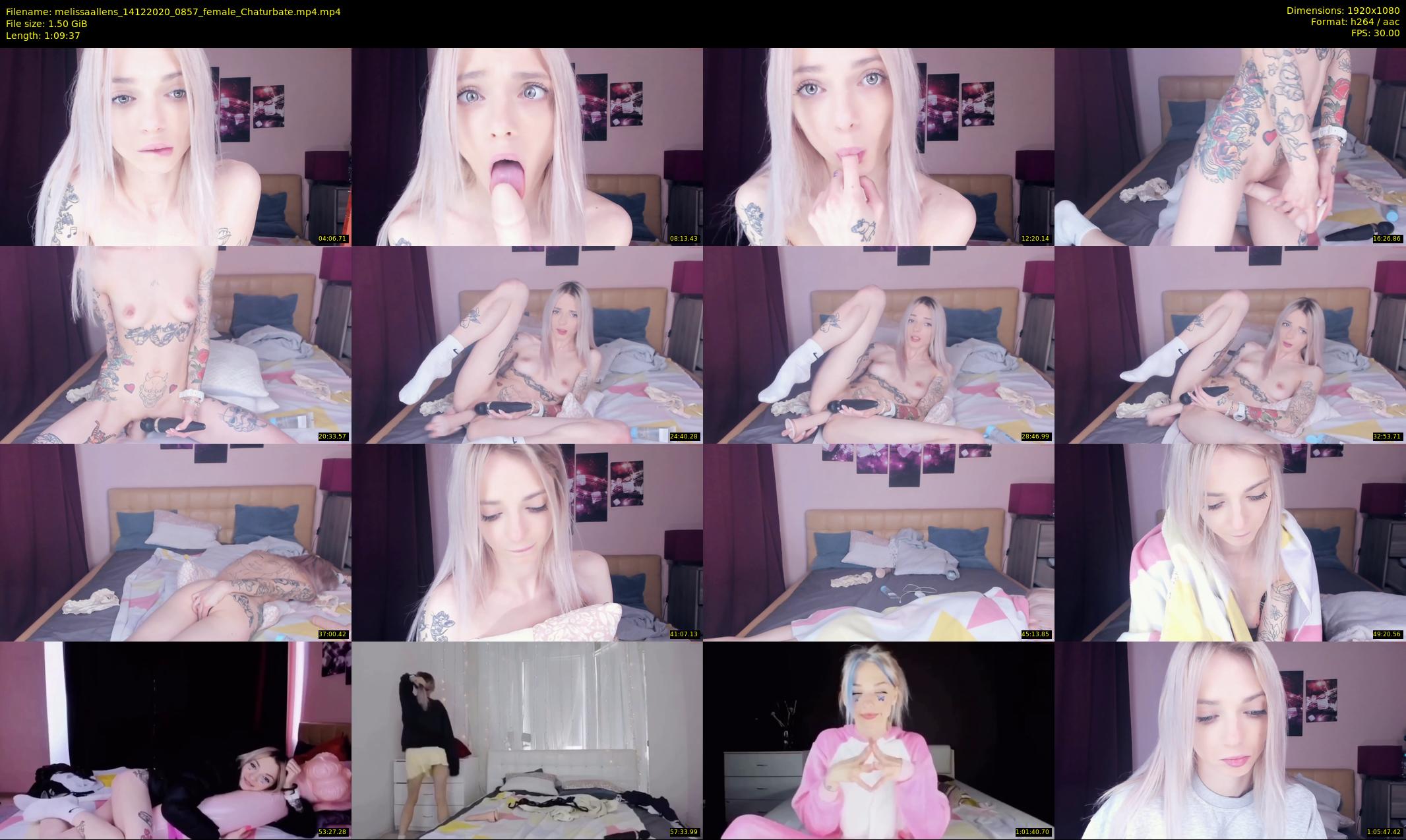 melissaallens — 70 minute Chaturbate female cam show recording, 1080p, Dec 14, 2020