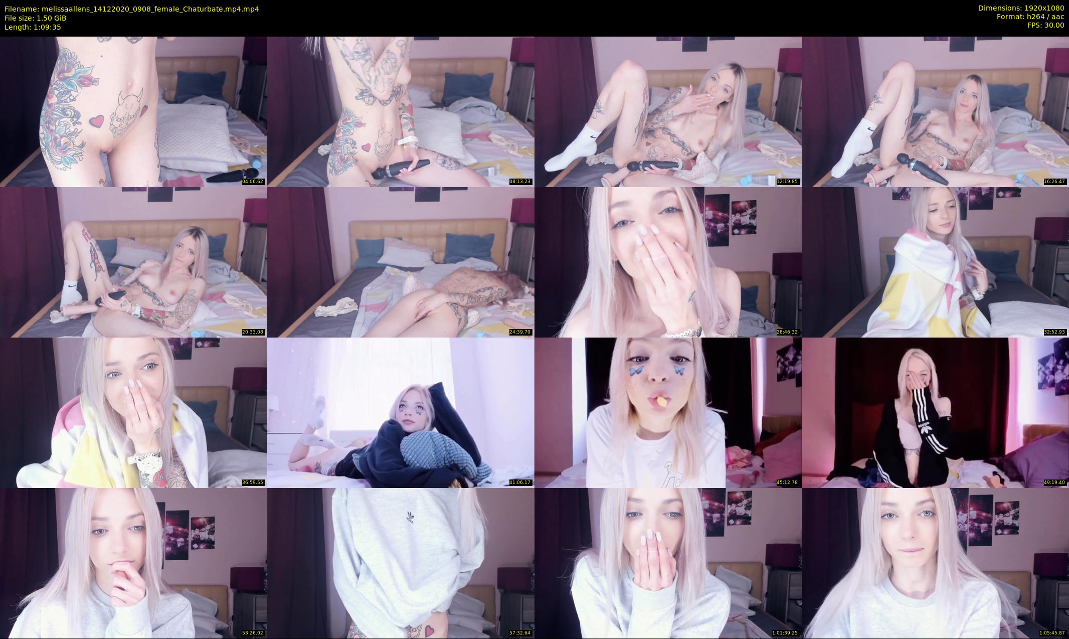 melissaallens — 70 minute Chaturbate female cam show recording, 1080p, Dec 14, 2020