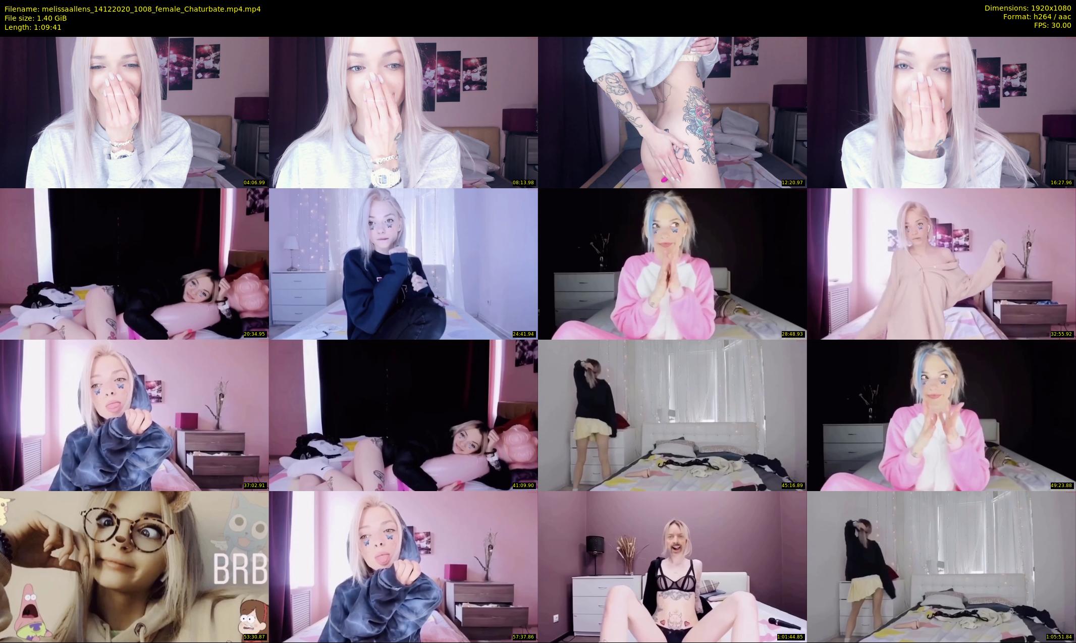 melissaallens — 70 minute Chaturbate female cam show recording, 1080p, Dec 14, 2020