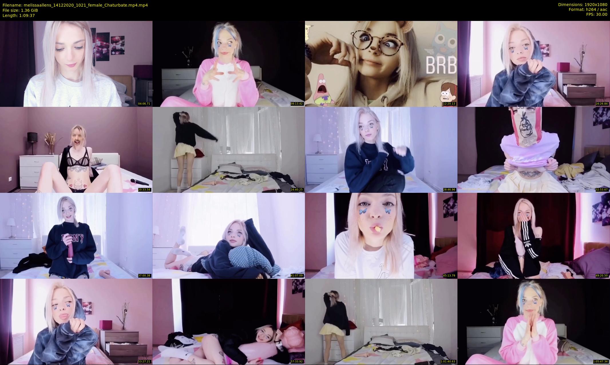 melissaallens — 70 minute Chaturbate female cam show recording, 1080p, Dec 14, 2020