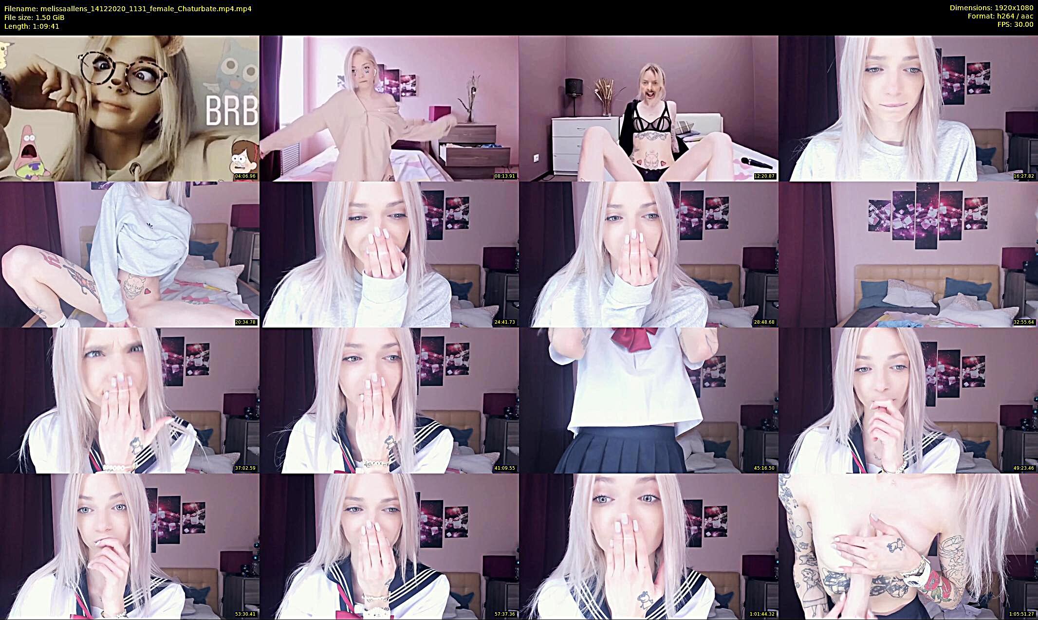 melissaallens — 70 minute Chaturbate female cam show recording, 1080p, Dec 14, 2020
