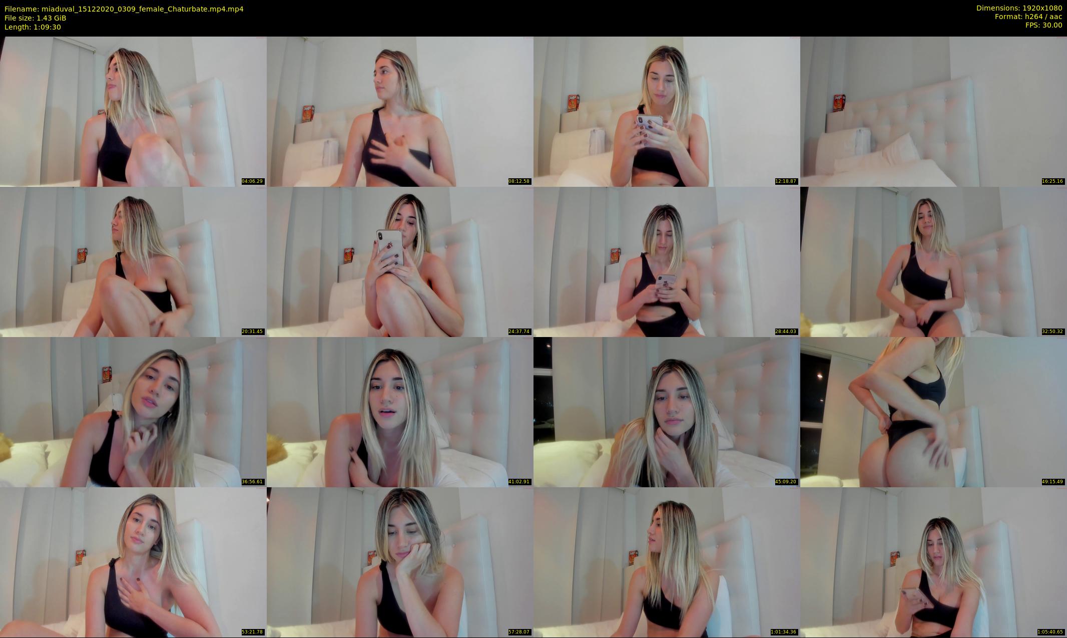 miaduval — 70 minute Chaturbate female cam show recording, 1080p, Dec 15, 2020