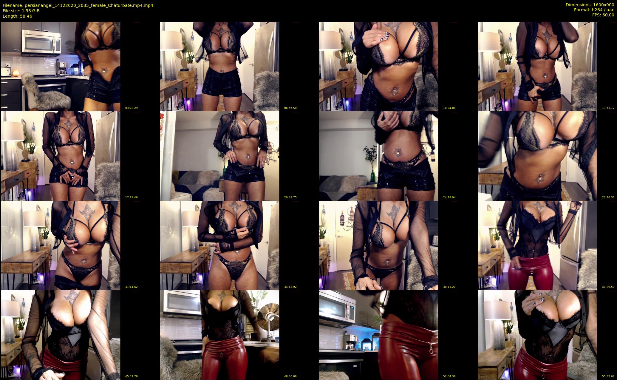 persianangel — 59 minute Chaturbate female cam show recording, 720p, Dec 14, 2020