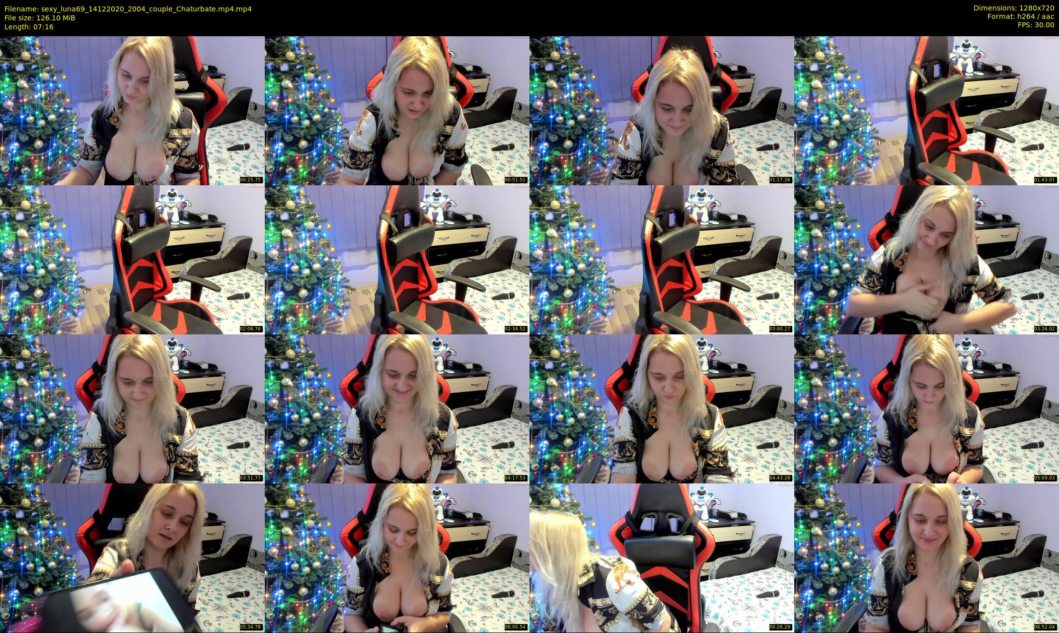 sexy_luna69 — 8 minute Chaturbate couple cam show recording, 720p, Dec 14, 2020