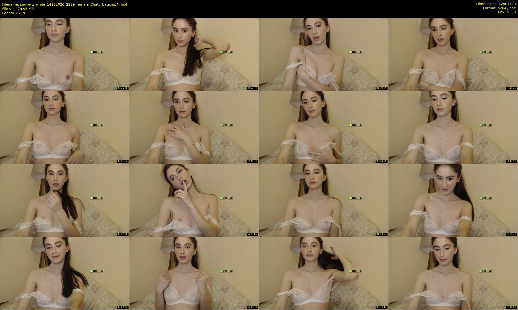 snowww_white — 8 minute Chaturbate female cam show recording, 720p, Dec 14, 2020