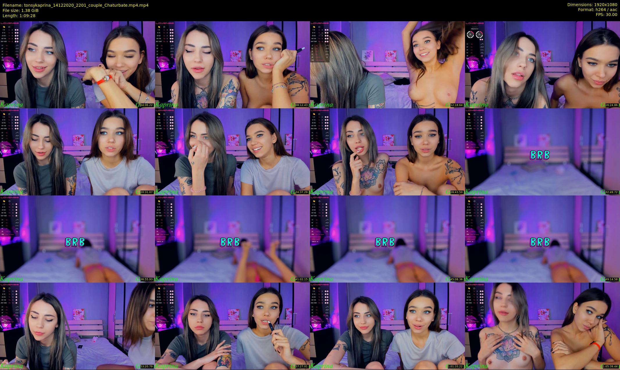 tonsykaprina — 70 minute Chaturbate couple cam show recording, 1080p, Dec 14, 2020