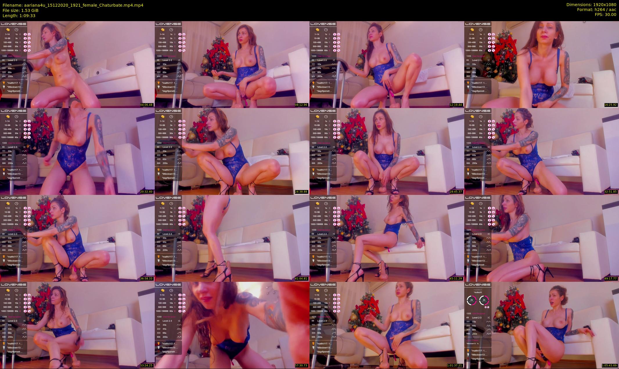 aariana4u — 70 minute Chaturbate female cam show recording, 1080p, Dec 15, 2020