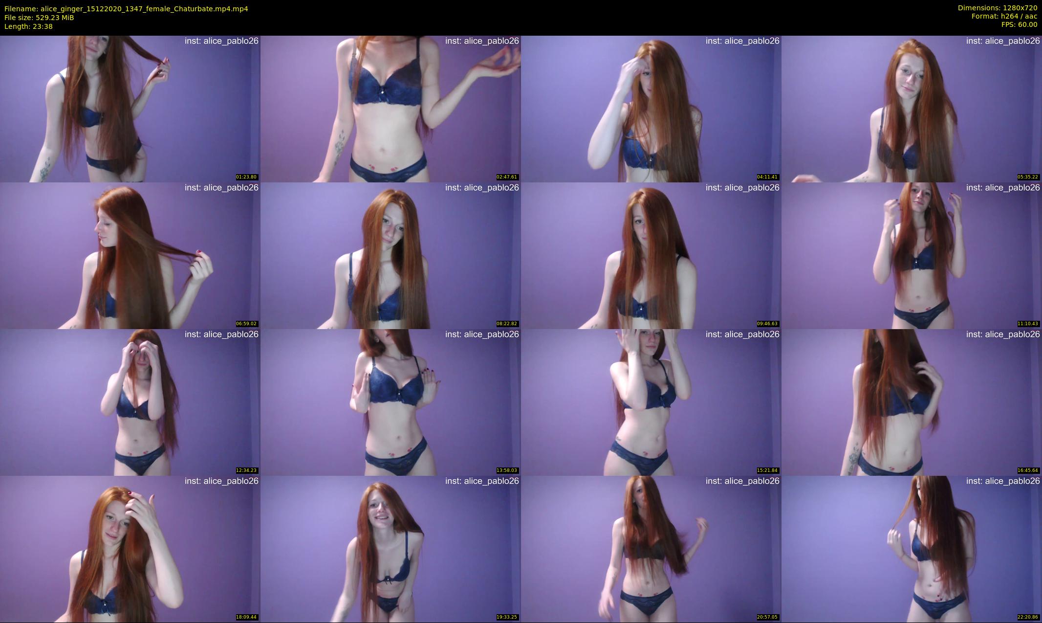 alice_ginger — 24 minute Chaturbate female cam show recording, 720p, Dec 15, 2020