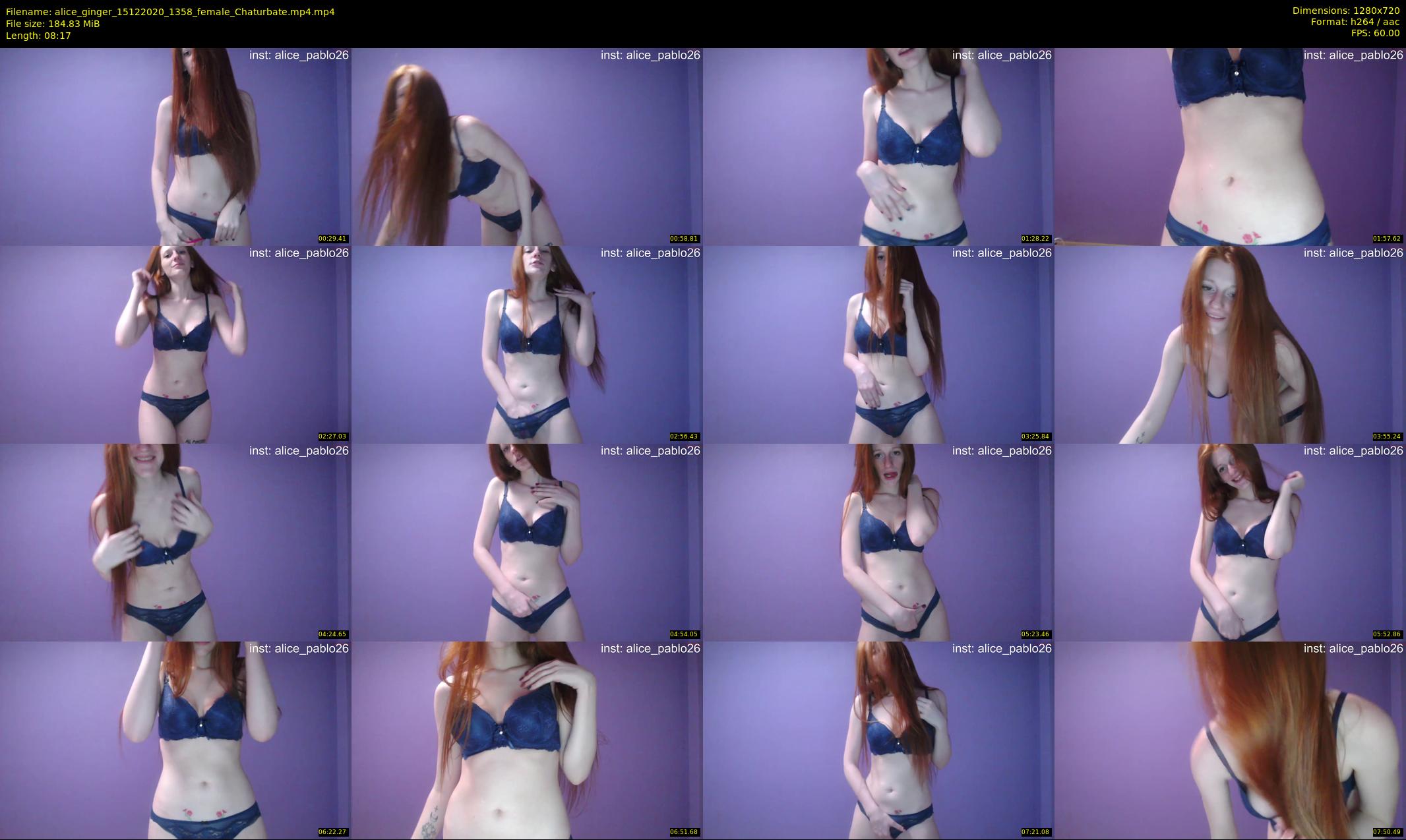 alice_ginger — 9 minute Chaturbate female cam show recording, 720p, Dec 15, 2020