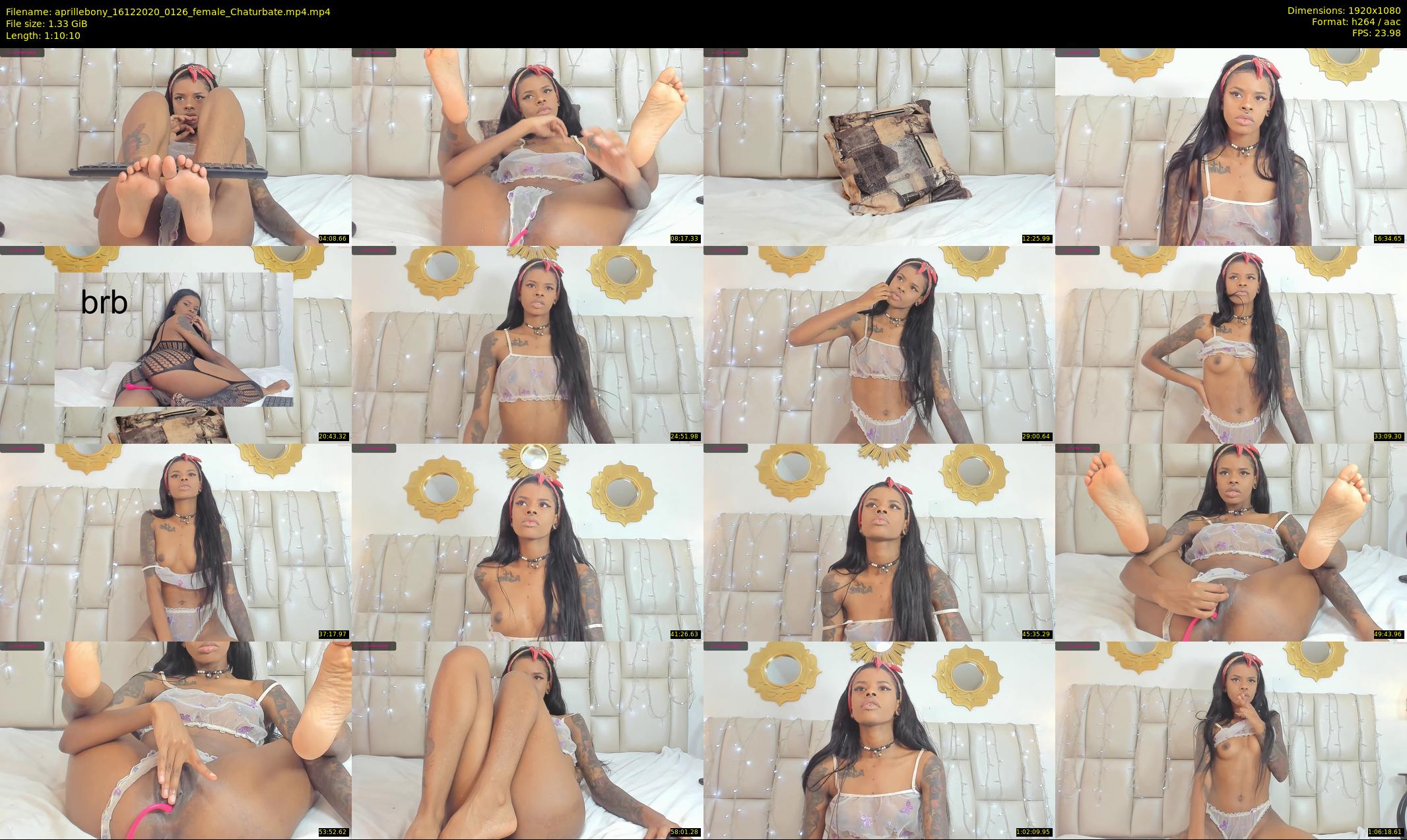 aprillebony — 71 minute Chaturbate female cam show recording, 1080p, Dec 16, 2020