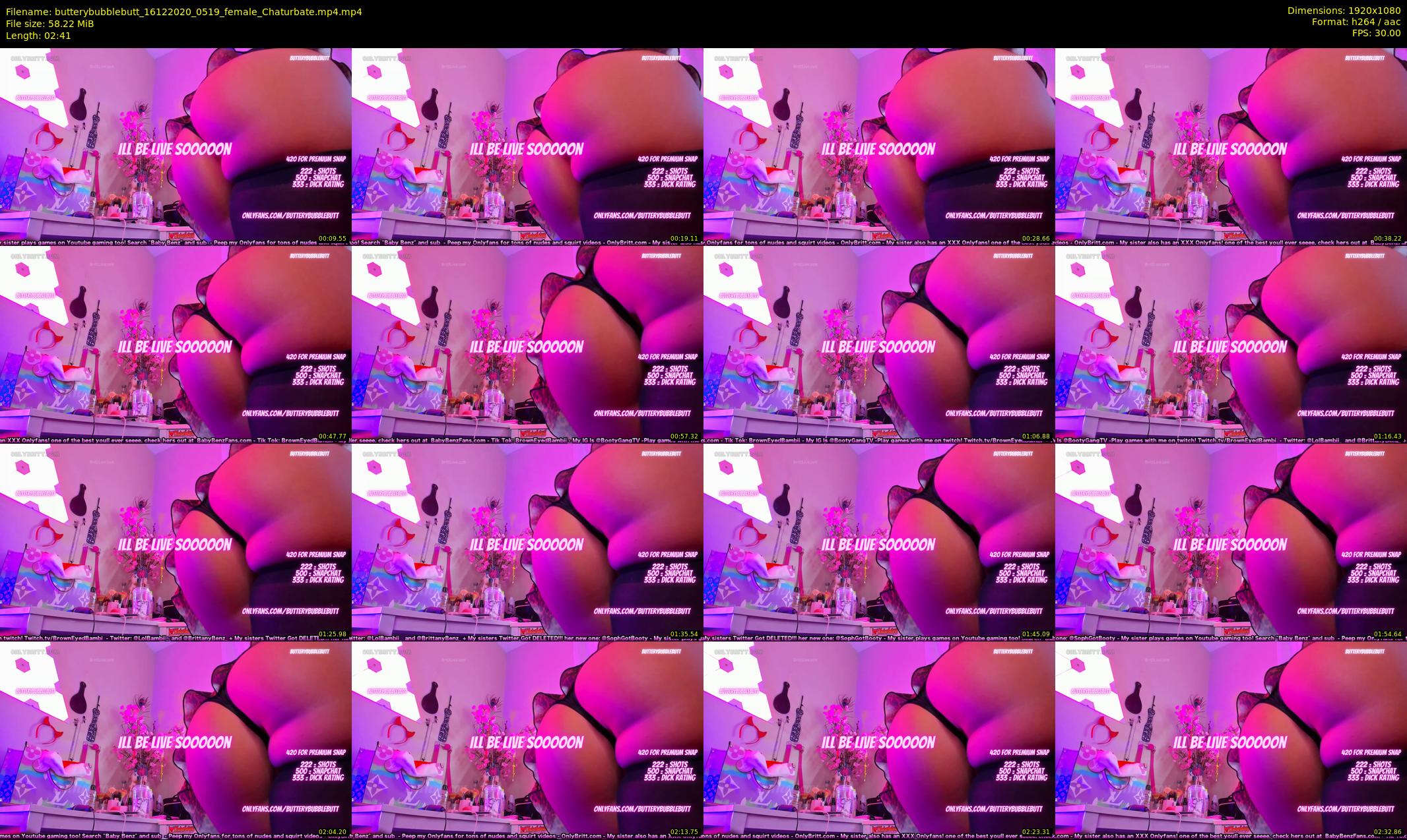 butterybubblebutt — 3 minute Chaturbate couple cam show recording, 1080p, Dec 16, 2020
