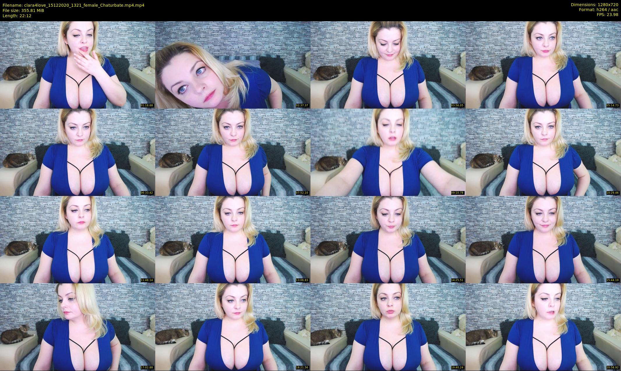 clara4love — 23 minute Chaturbate female cam show recording, 720p, Dec 15, 2020