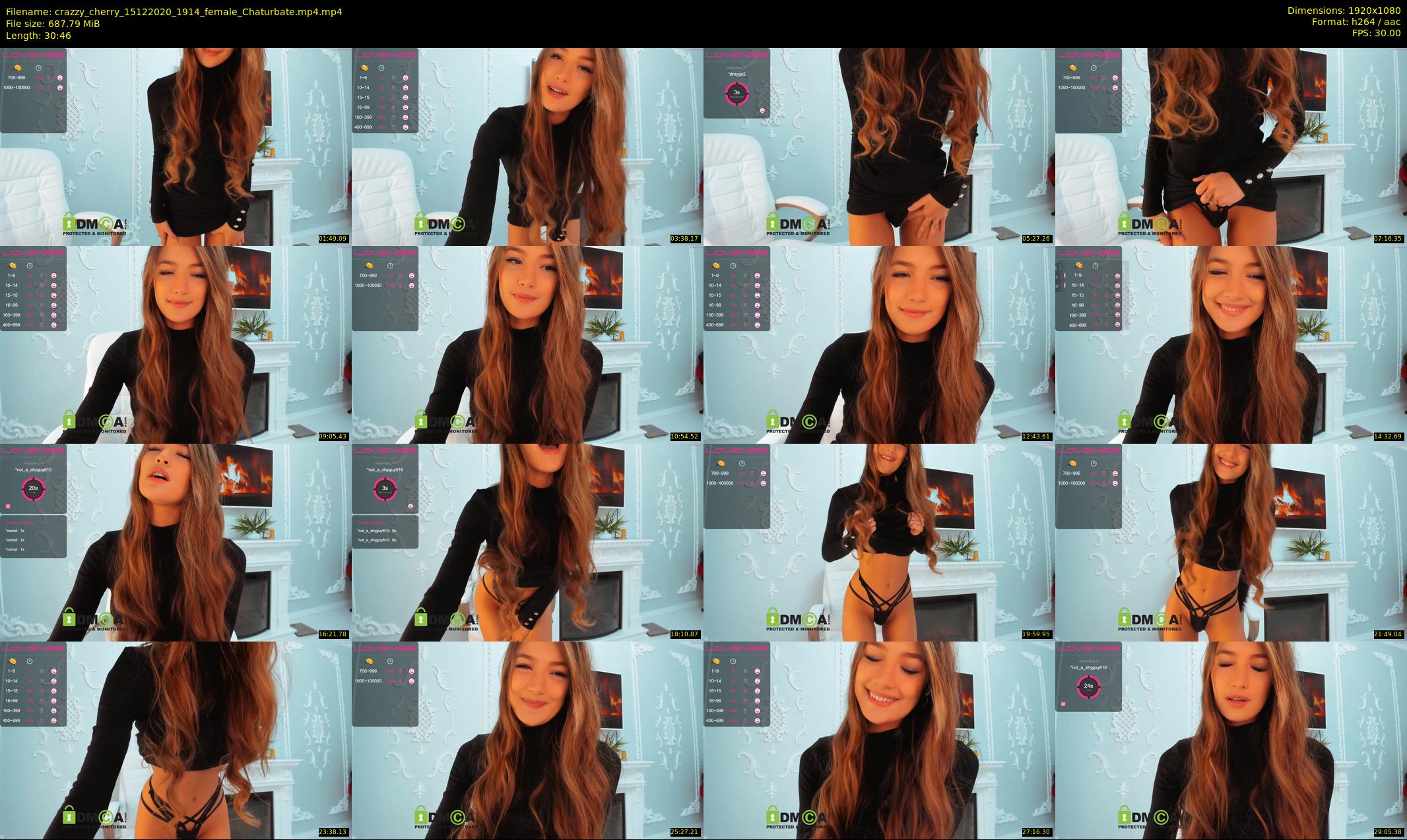crazzy_cherry — 31 minute Chaturbate female cam show recording, 1080p, Dec 15, 2020