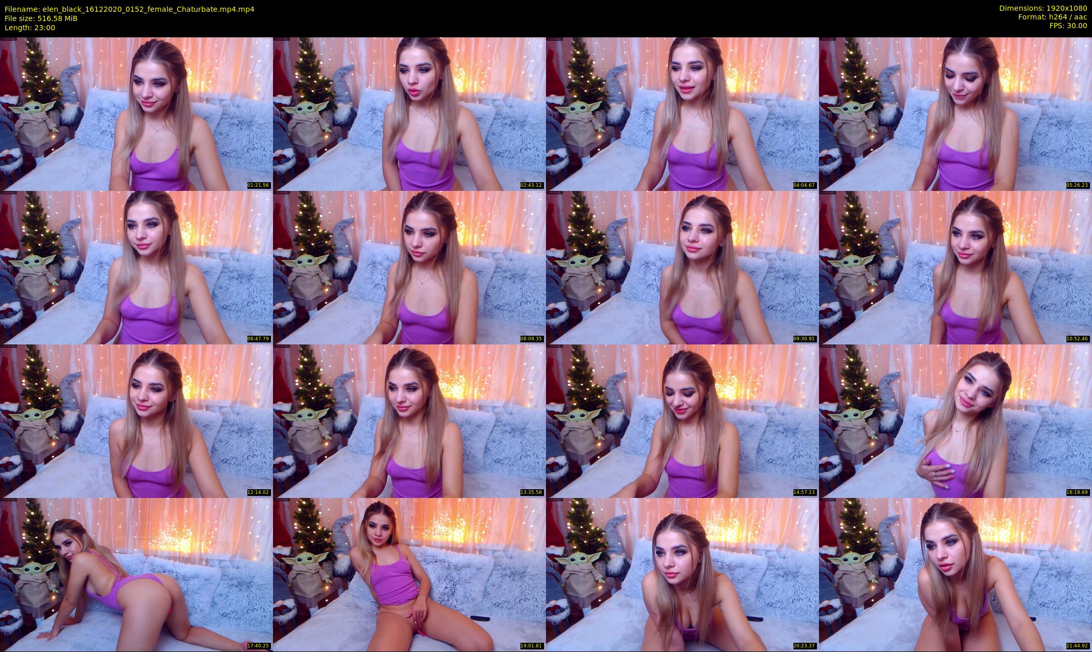 elen_black — 23 minute Chaturbate female cam show recording, 1080p, Dec 16, 2020