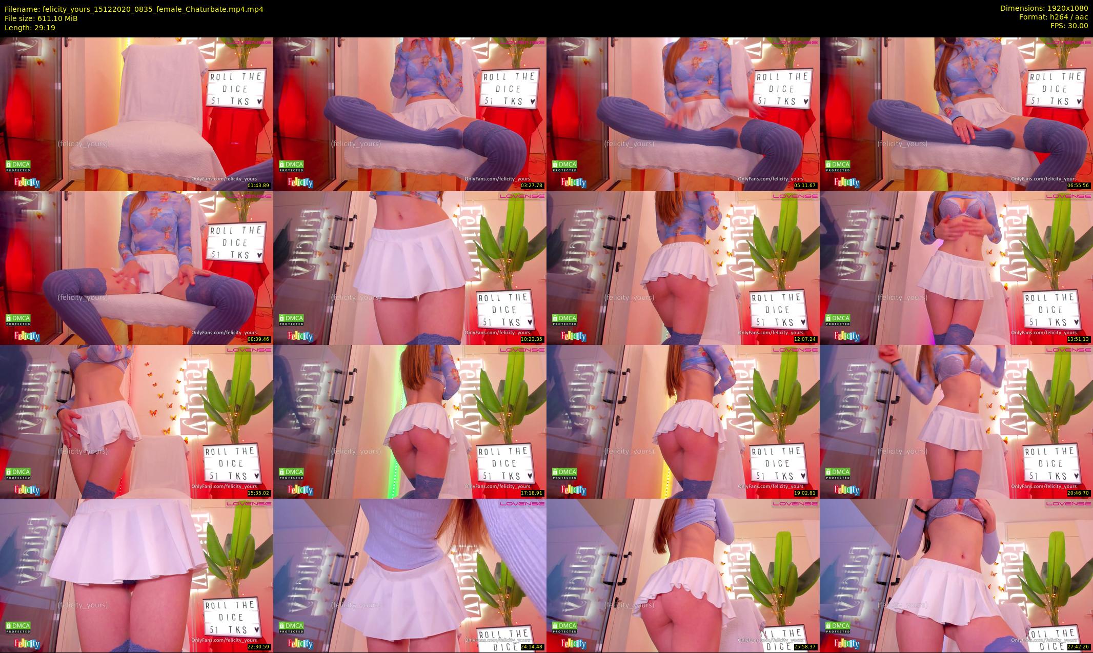 felicity_yours — 30 minute Chaturbate female cam show recording, 1080p, Dec 15, 2020