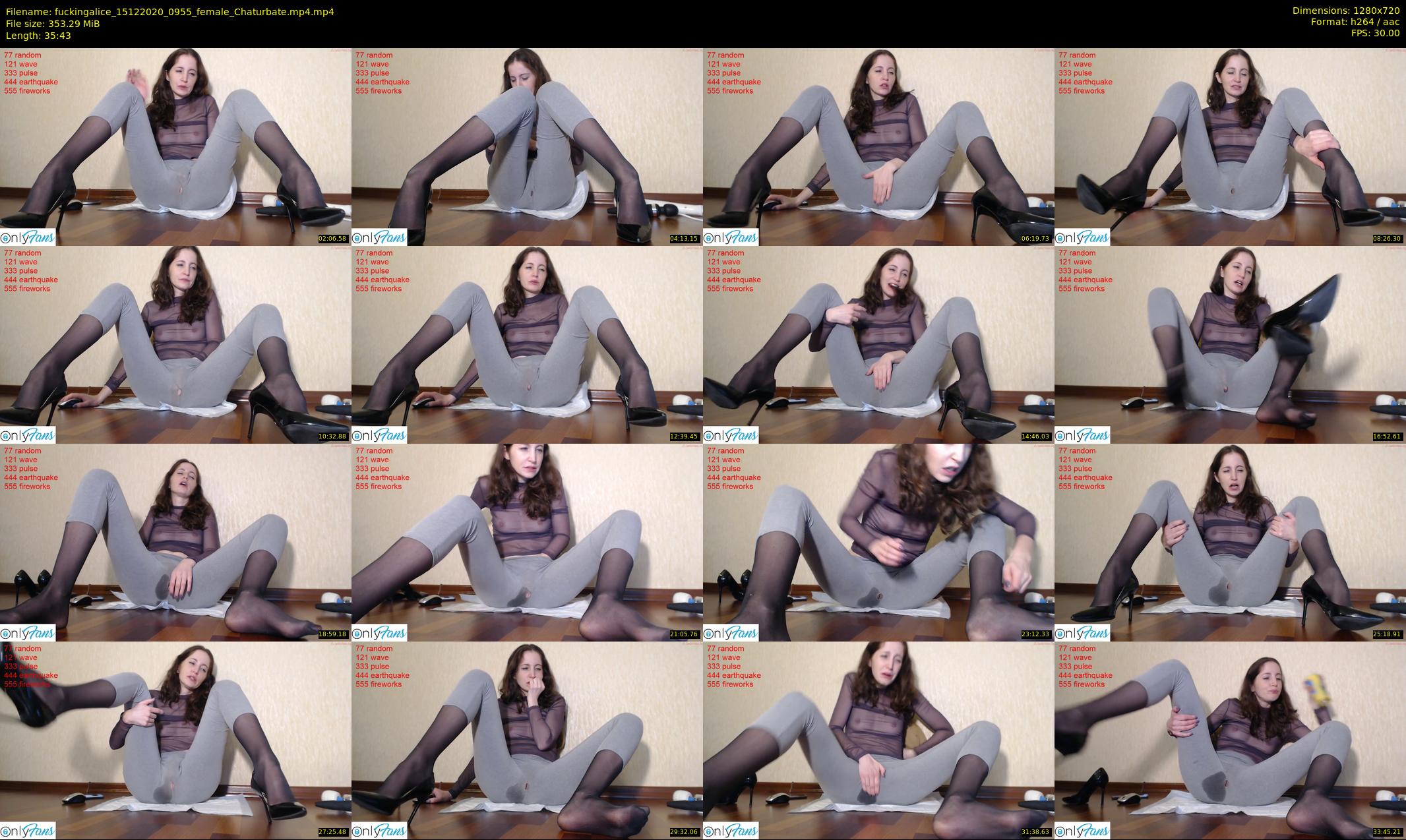 fuckingalice — 36 minute Chaturbate female cam show recording, 720p, Dec 15, 2020