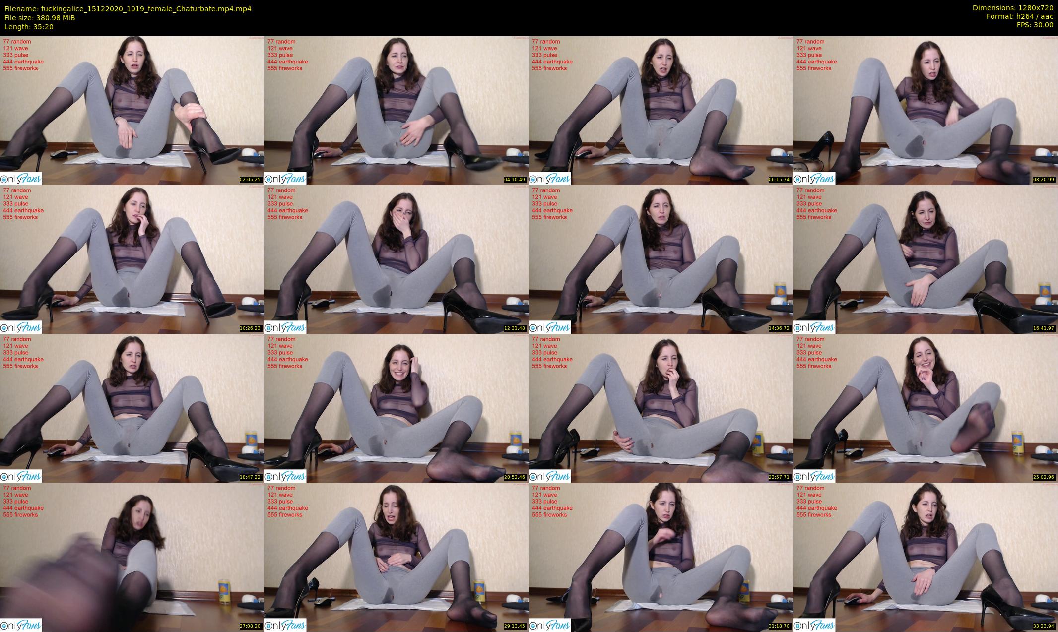fuckingalice — 36 minute Chaturbate female cam show recording, 720p, Dec 15, 2020