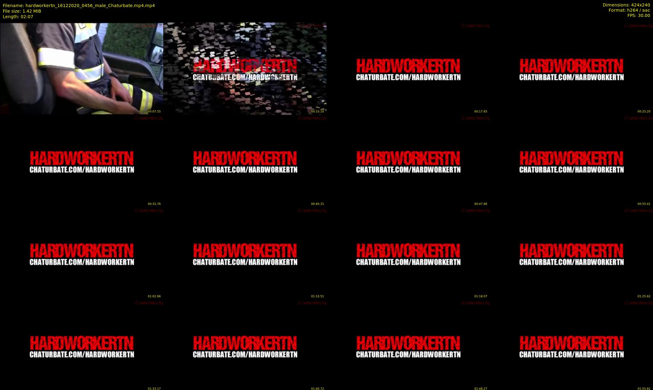 hardworkertn — 3 minute Chaturbate male cam show recording, SD, Dec 16, 2020