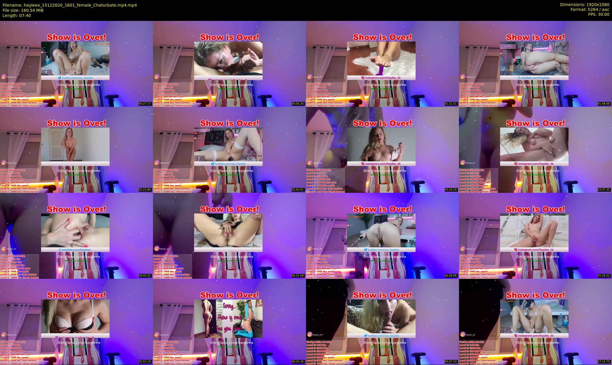 hayleex — 8 minute Chaturbate female cam show recording, 1080p, Dec 15, 2020