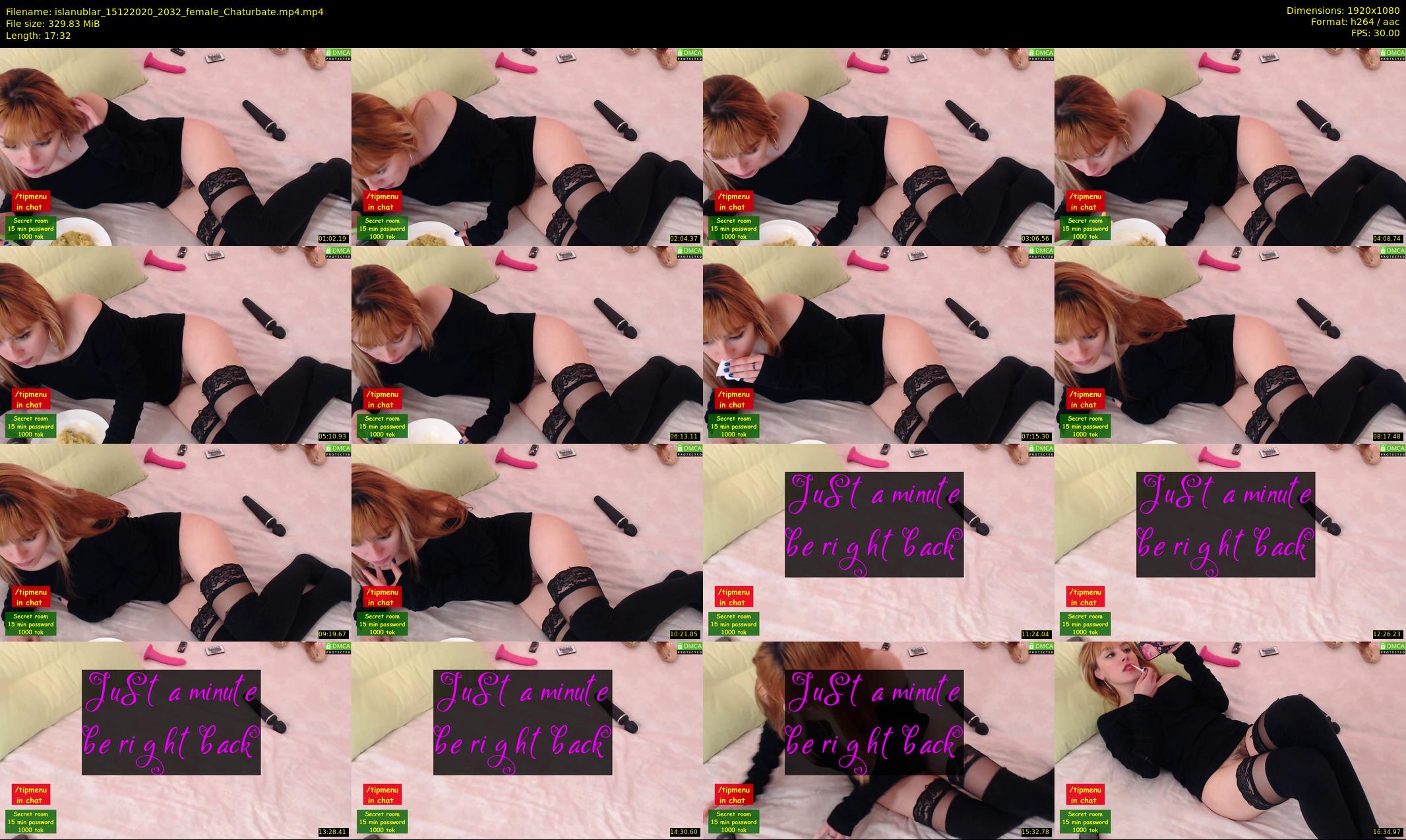 islanublar — 18 minute Chaturbate female cam show recording, 1080p, Dec 15, 2020