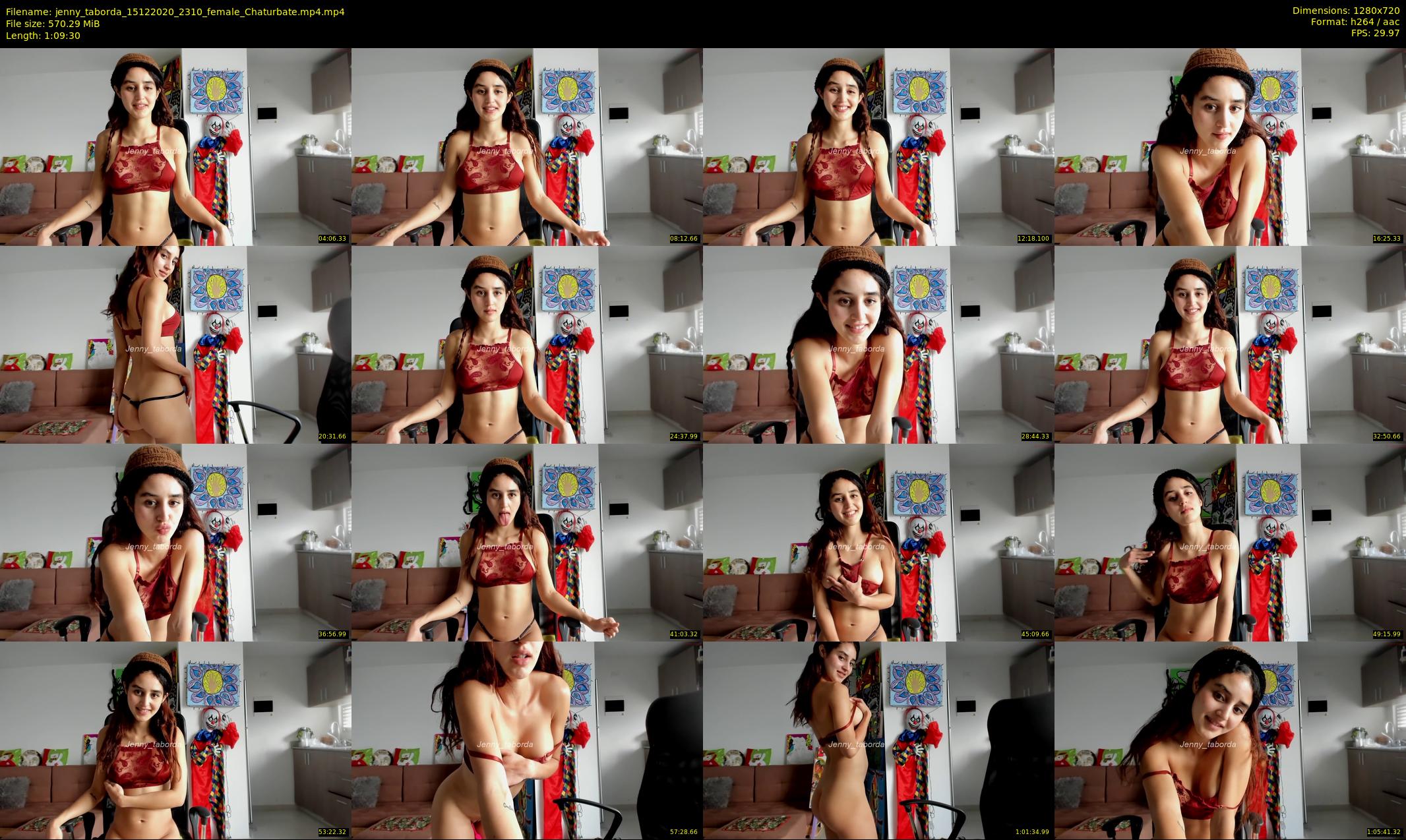 jenny_taborda — 70 minute Chaturbate female cam show recording, 720p, Dec 15, 2020