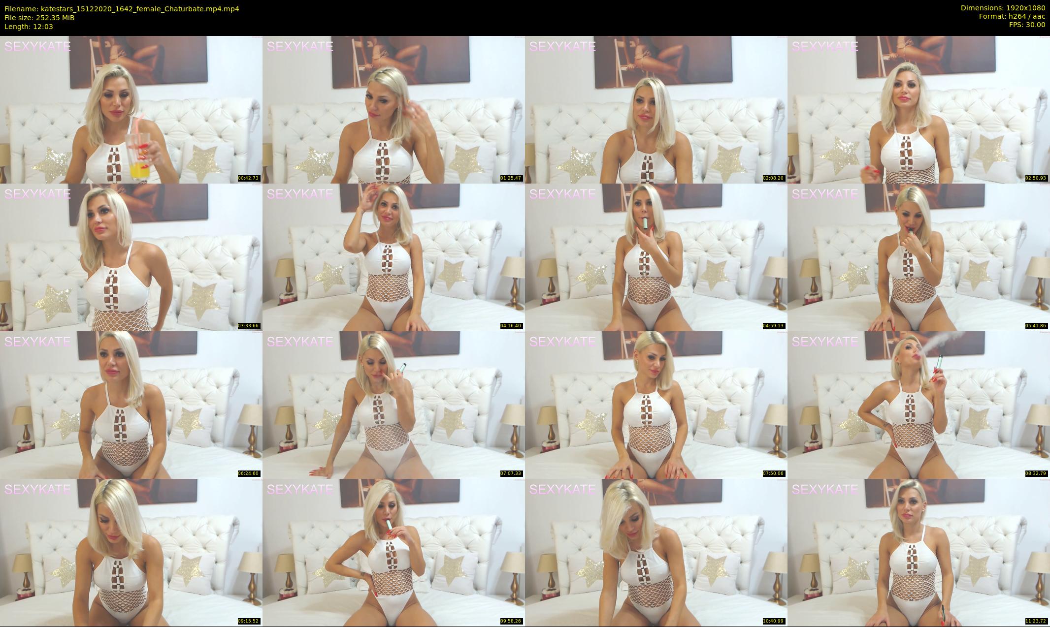 katestars — 13 minute Chaturbate female cam show recording, 1080p, Dec 15, 2020