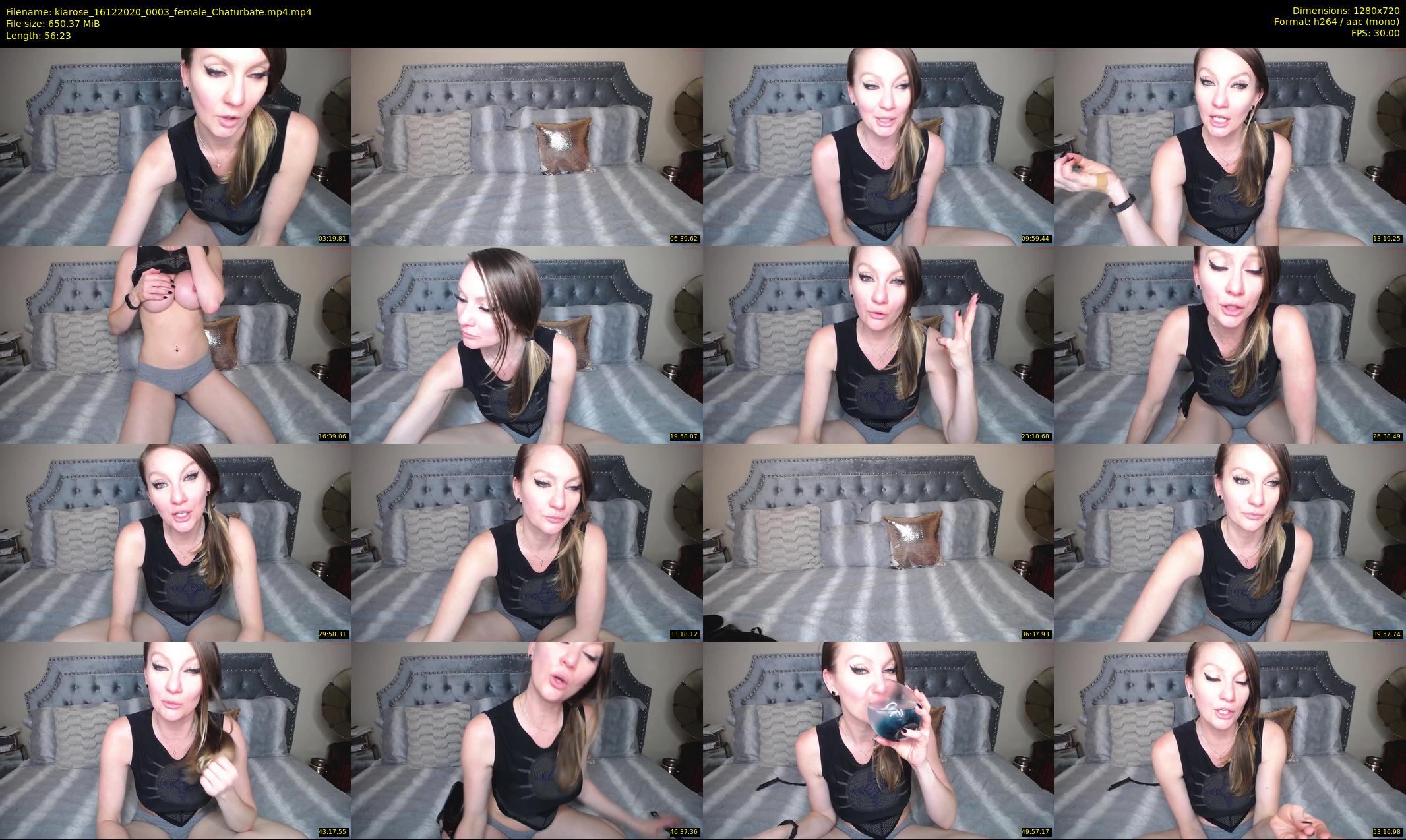 kiarose — 57 minute Chaturbate female cam show recording, 720p, Dec 16, 2020