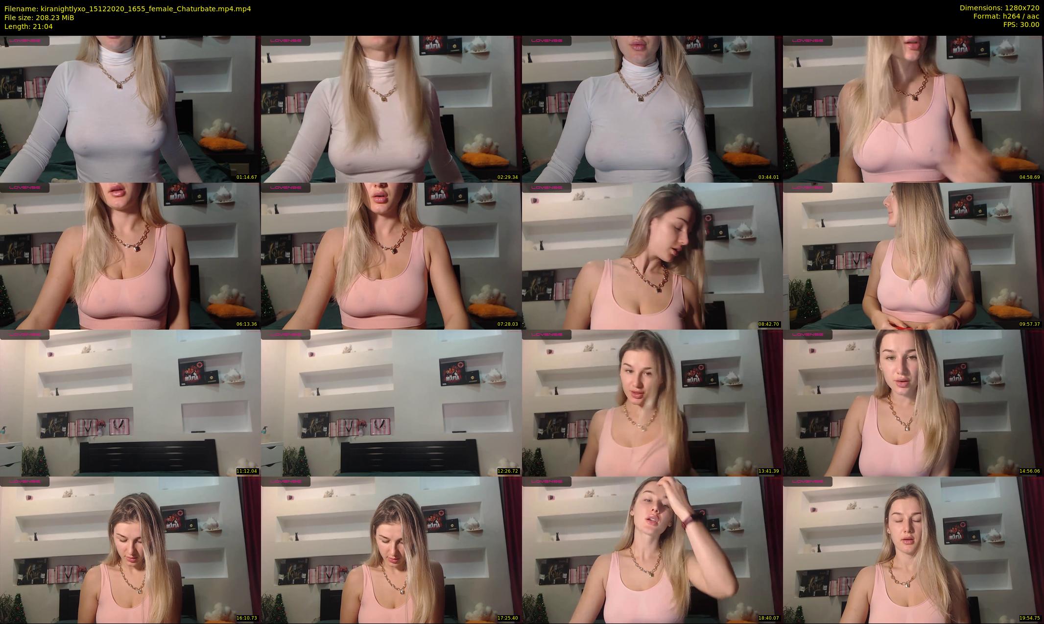 kiranightlyxo — 22 minute Chaturbate female cam show recording, 720p, Dec 15, 2020