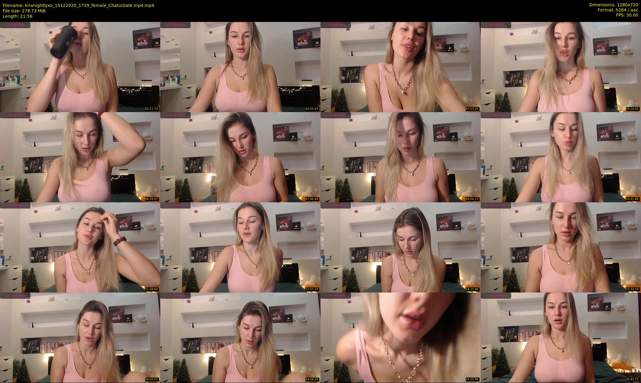 kiranightlyxo — 22 minute Chaturbate female cam show recording, 720p, Dec 15, 2020