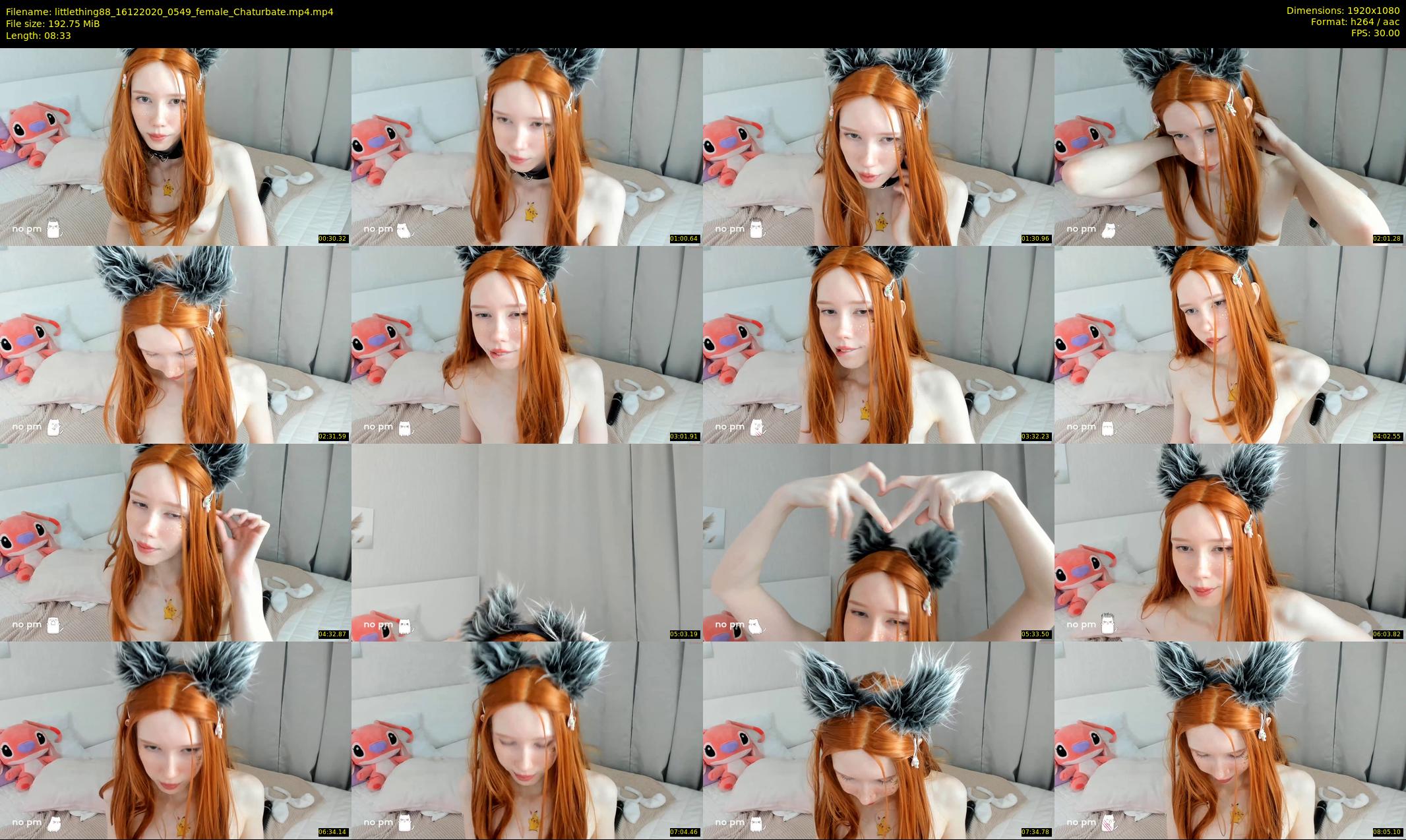 littlething88 — 9 minute Chaturbate female cam show recording, 1080p, Dec 16, 2020