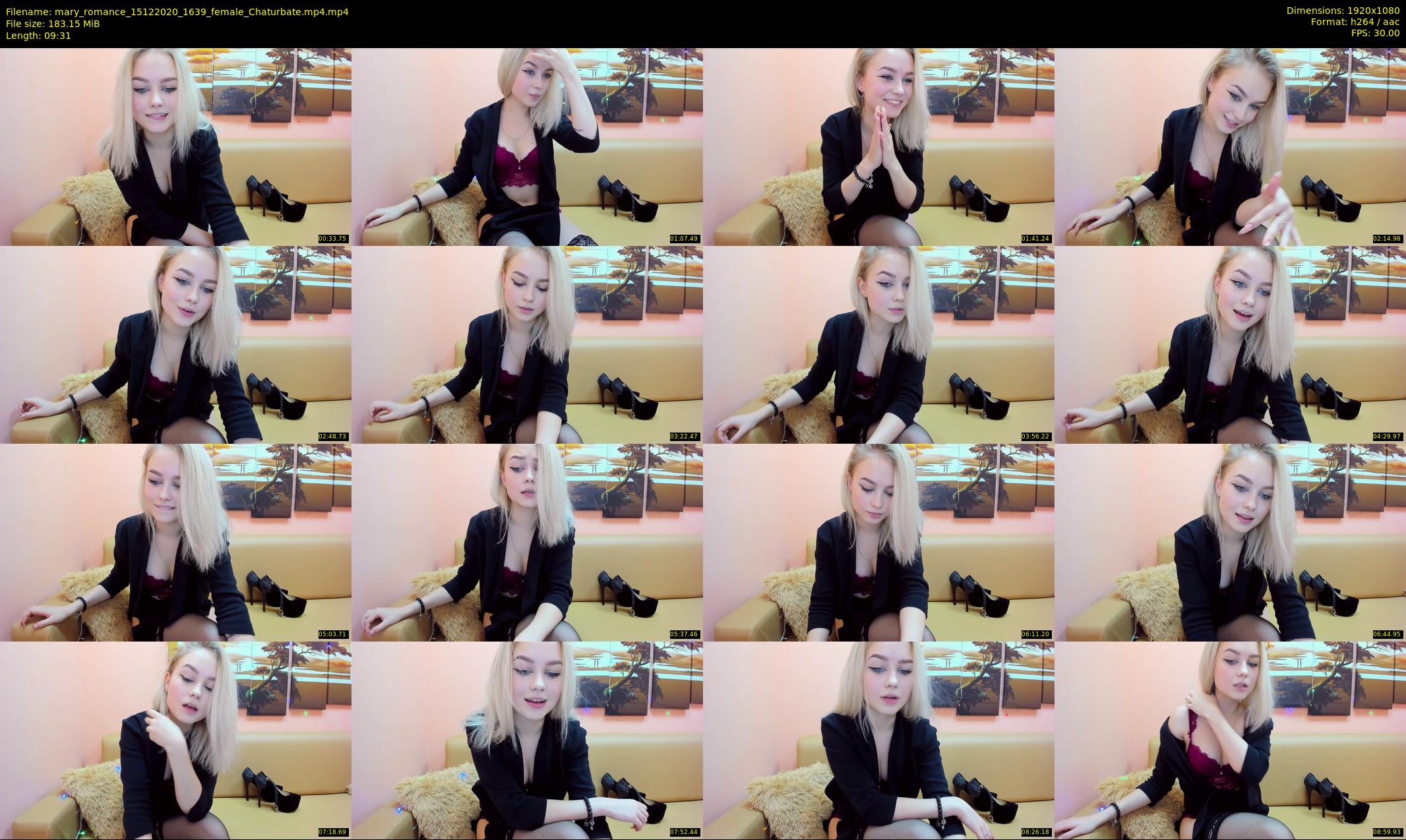 mary_romance — 10 minute Chaturbate female cam show recording, 1080p, Dec 15, 2020