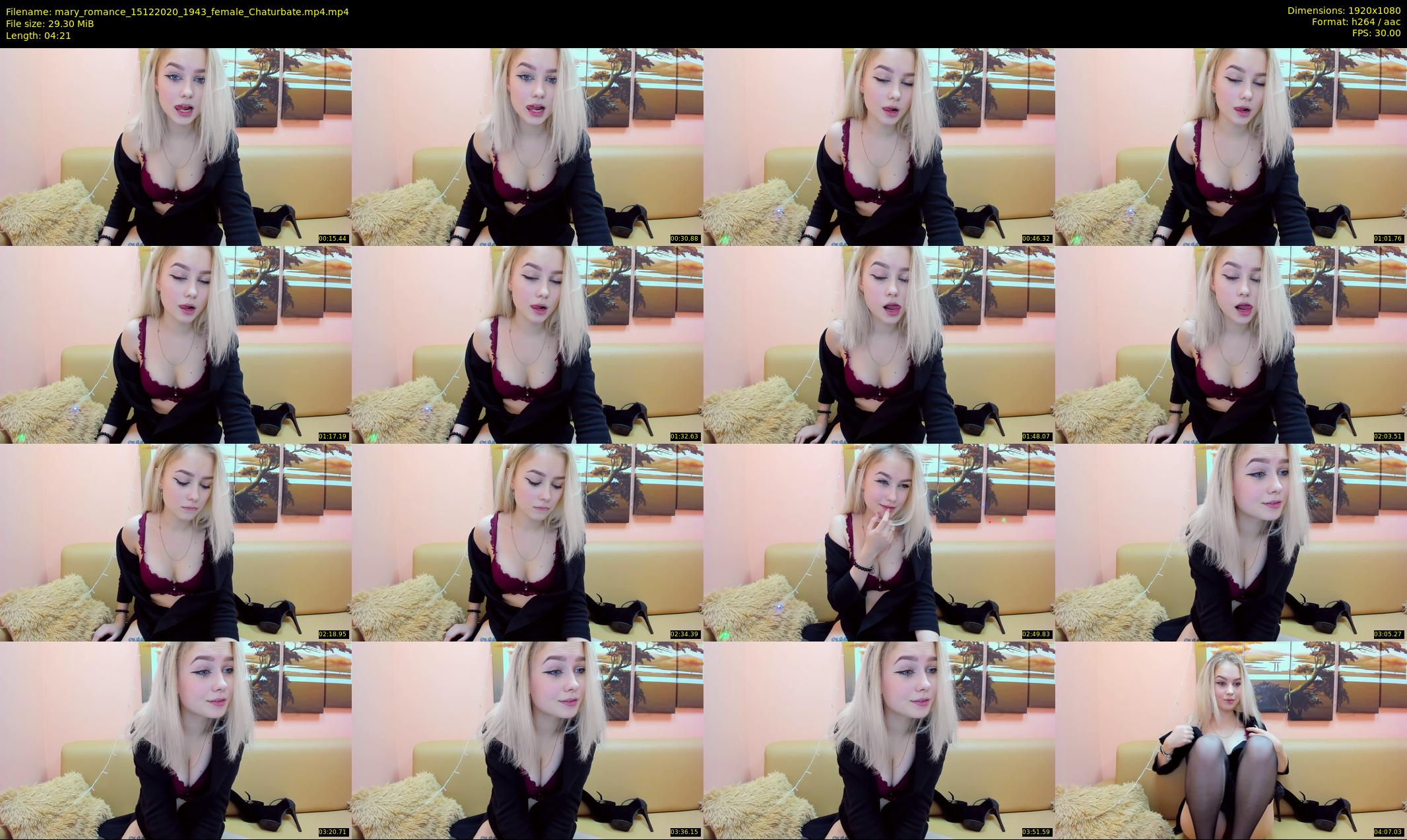mary_romance — 5 minute Chaturbate female cam show recording, 1080p, Dec 15, 2020