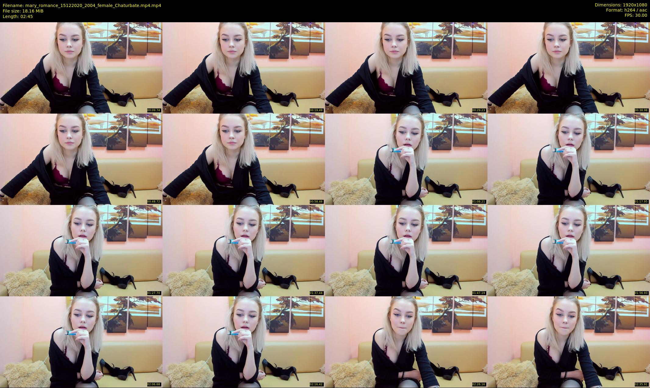 mary_romance — 3 minute Chaturbate female cam show recording, 1080p, Dec 15, 2020