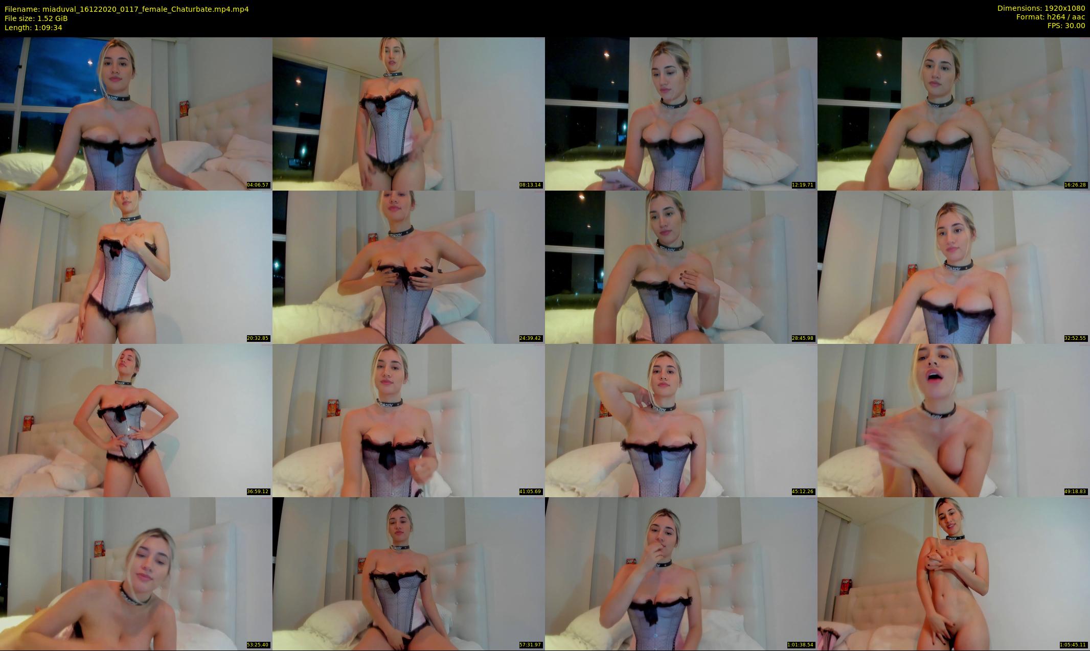 miaduval — 70 minute Chaturbate female cam show recording, 1080p, Dec 16, 2020
