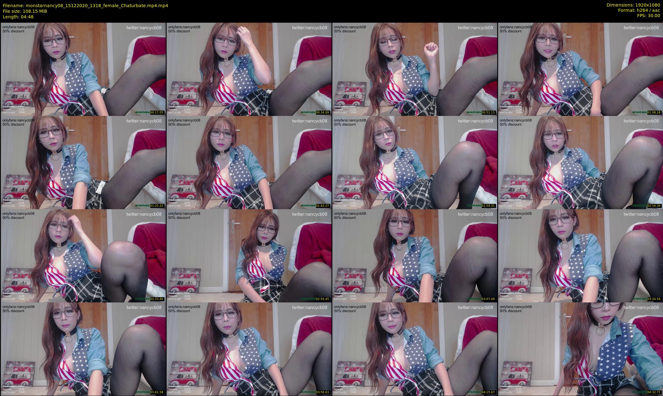 monstarnancy08 — 5 minute Chaturbate female cam show recording, 1080p, Dec 15, 2020