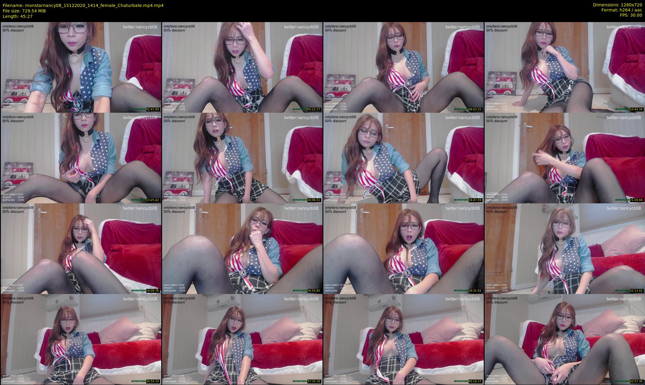 monstarnancy08 — 46 minute Chaturbate female cam show recording, 720p, Dec 15, 2020