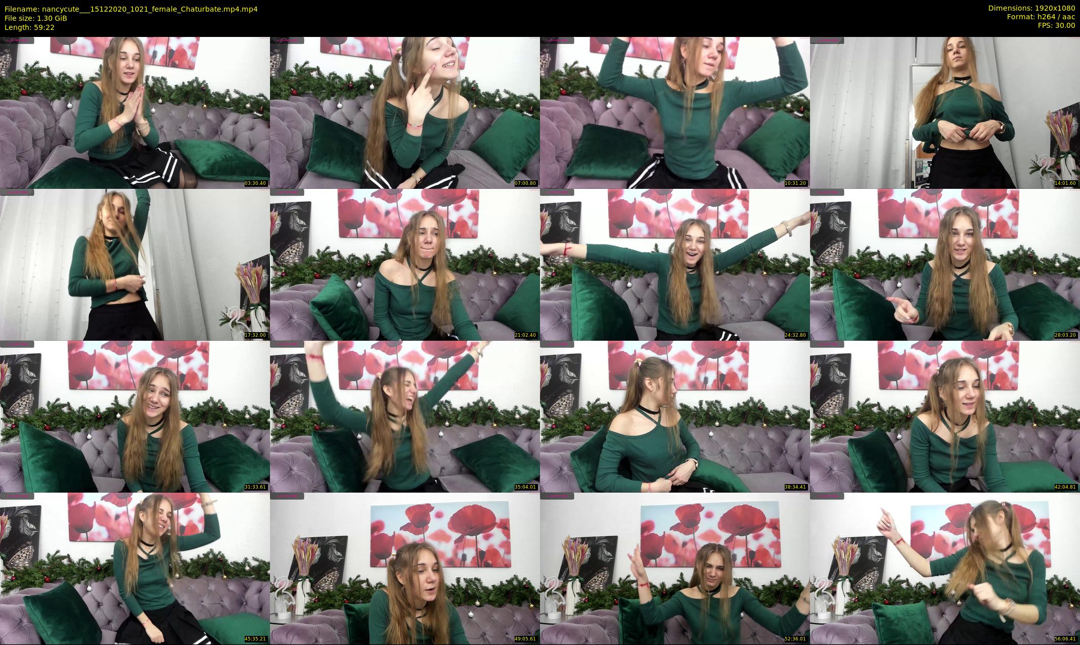 nancycute__ — 60 minute Chaturbate female cam show recording, 1080p, Dec 15, 2020