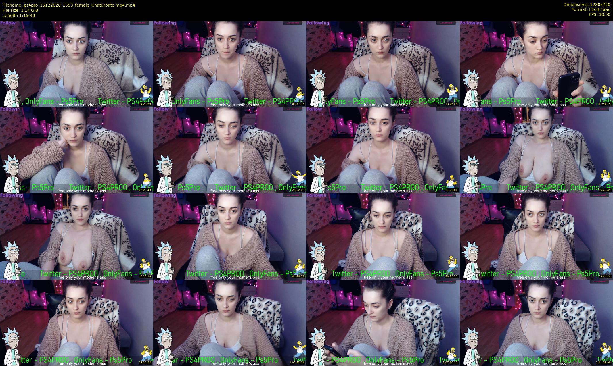 ps4pro — 76 minute Chaturbate female cam show recording, 720p, Dec 15, 2020