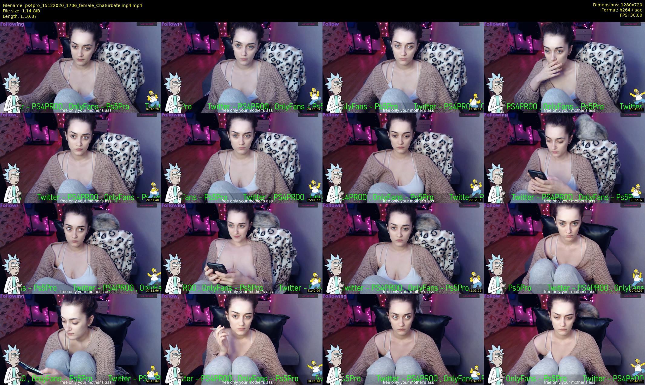 ps4pro — 71 minute Chaturbate female cam show recording, 720p, Dec 15, 2020