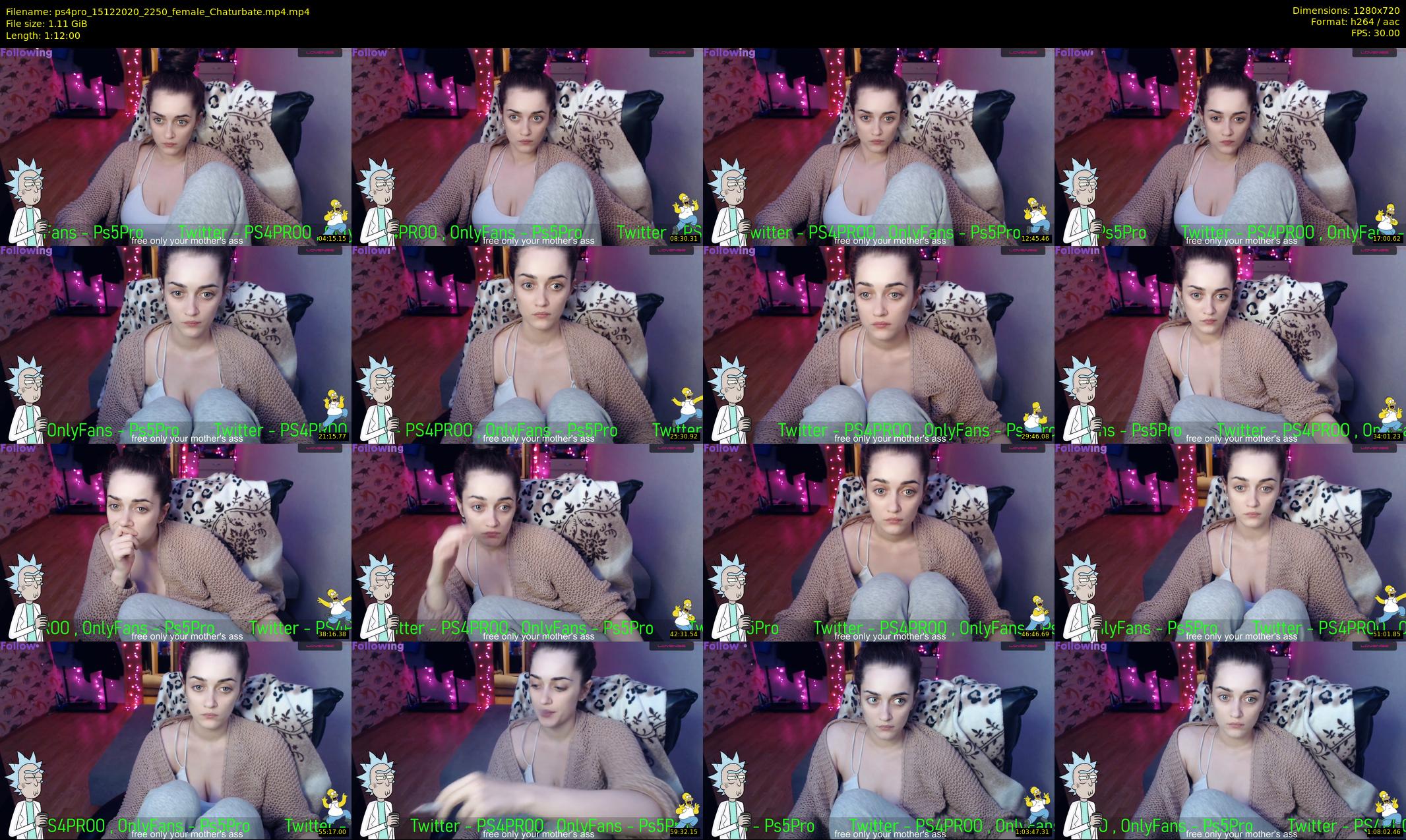 ps4pro — 72 minute Chaturbate female cam show recording, 720p, Dec 15, 2020