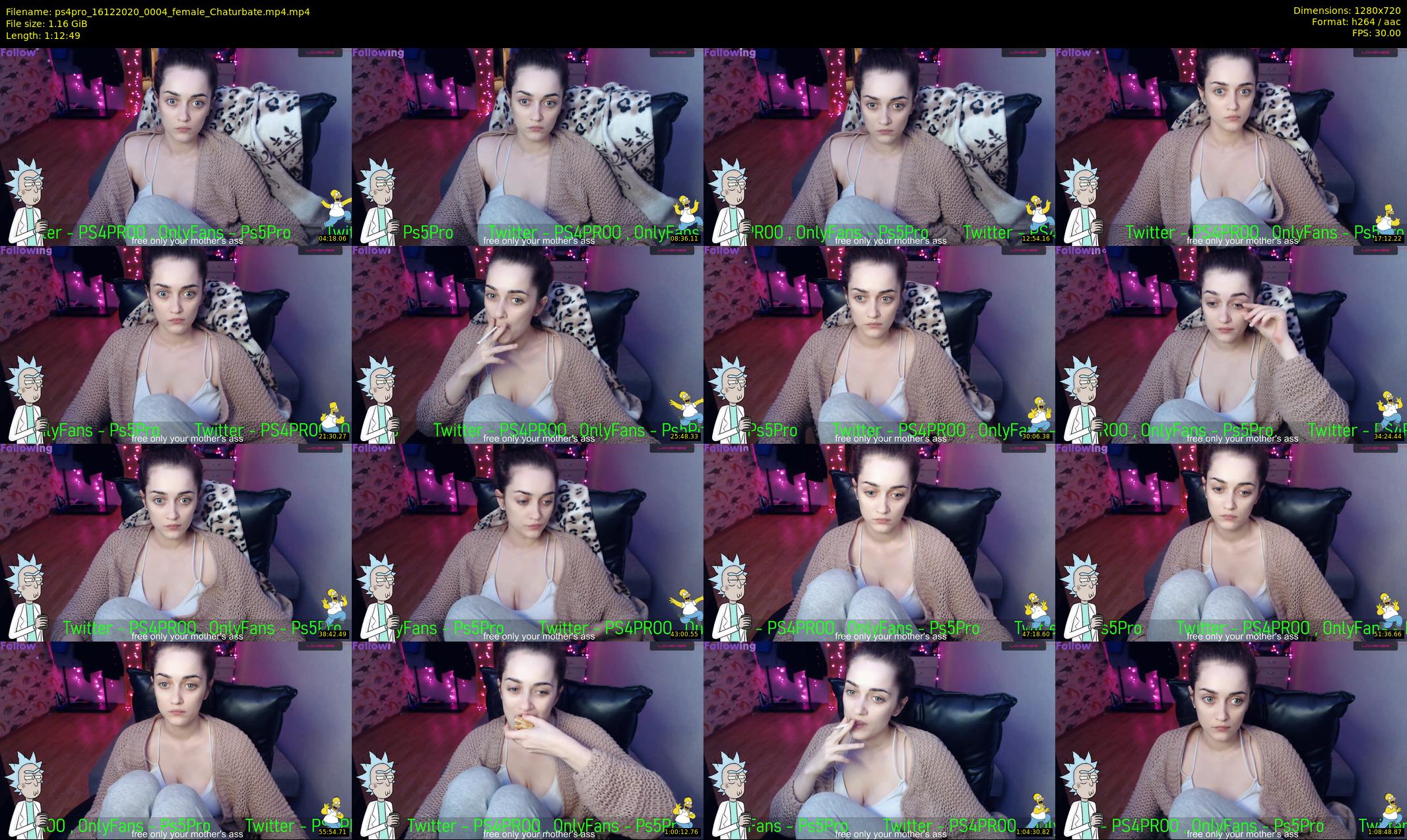 ps4pro — 73 minute Chaturbate female cam show recording, 720p, Dec 16, 2020