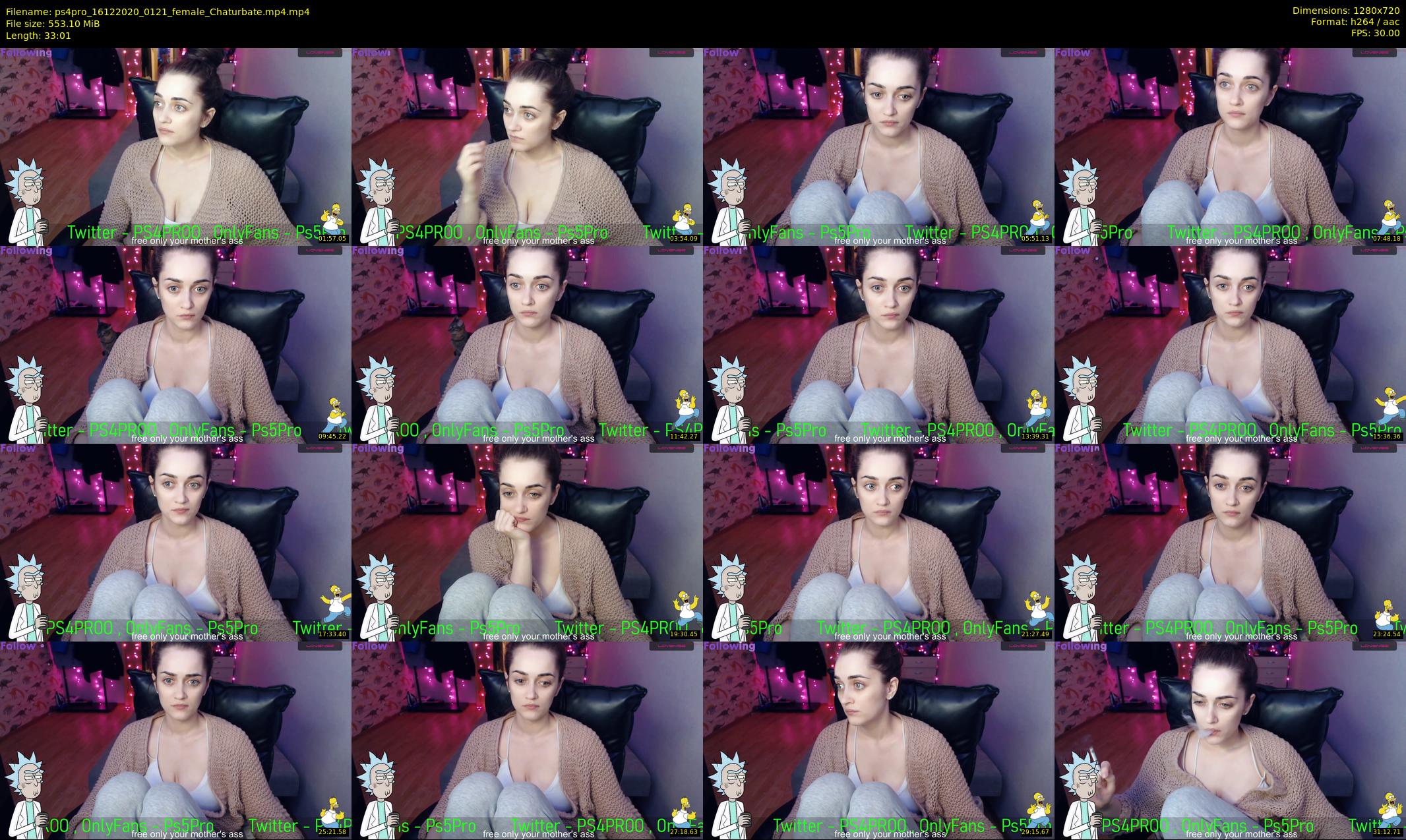 ps4pro — 34 minute Chaturbate female cam show recording, 720p, Dec 16, 2020