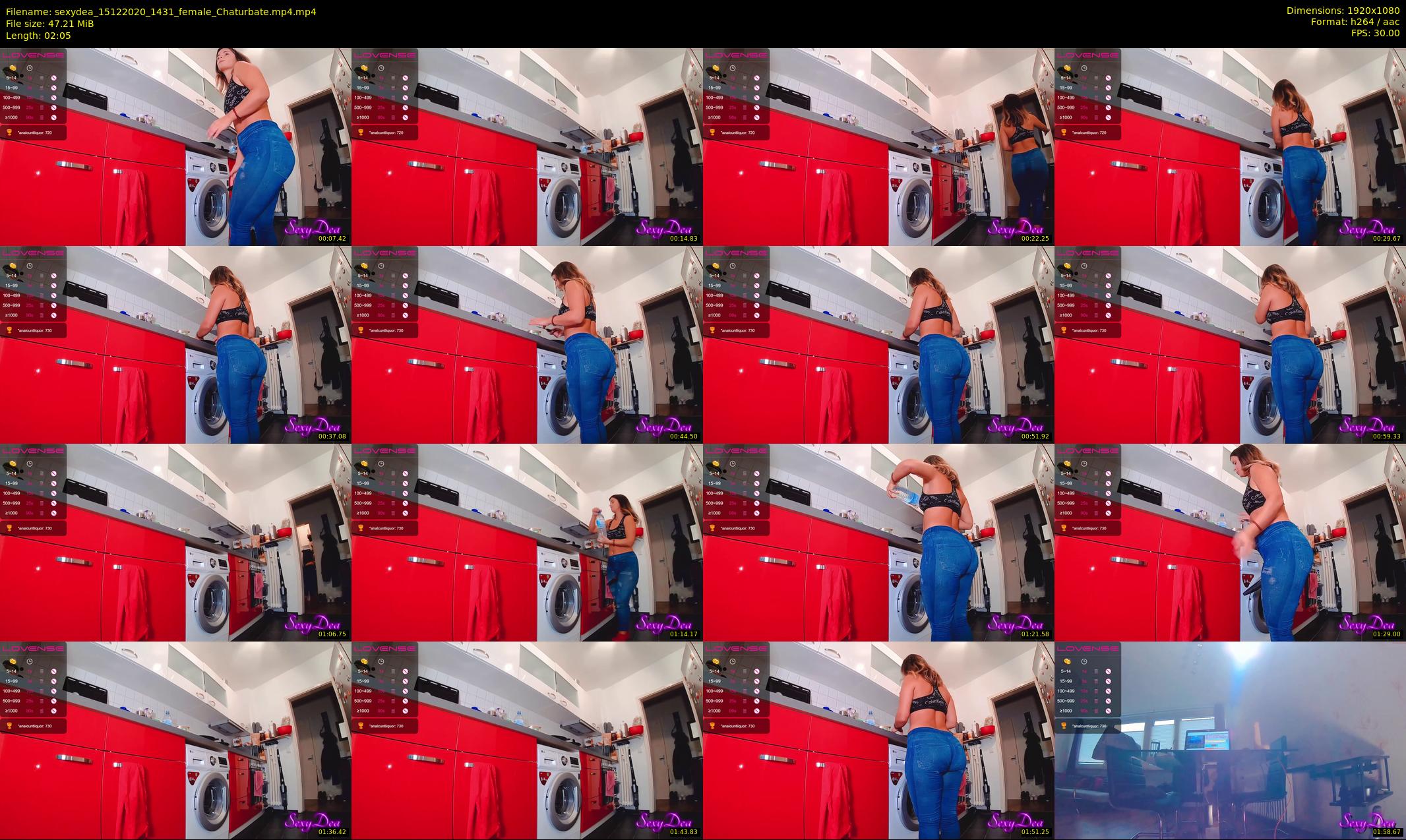 sexydea — 3 minute Chaturbate female cam show recording, 1080p, Dec 15, 2020